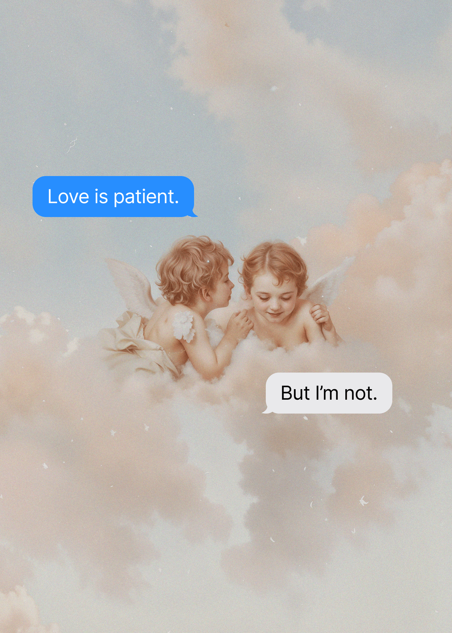 Love Is Patient Angel Card