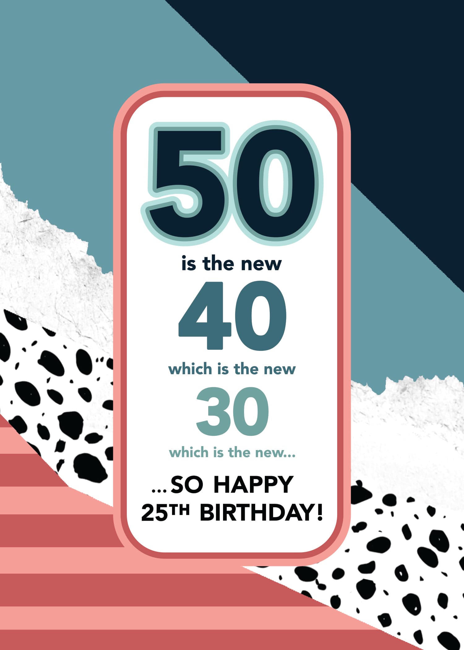 The Age Rewind Birthday Card