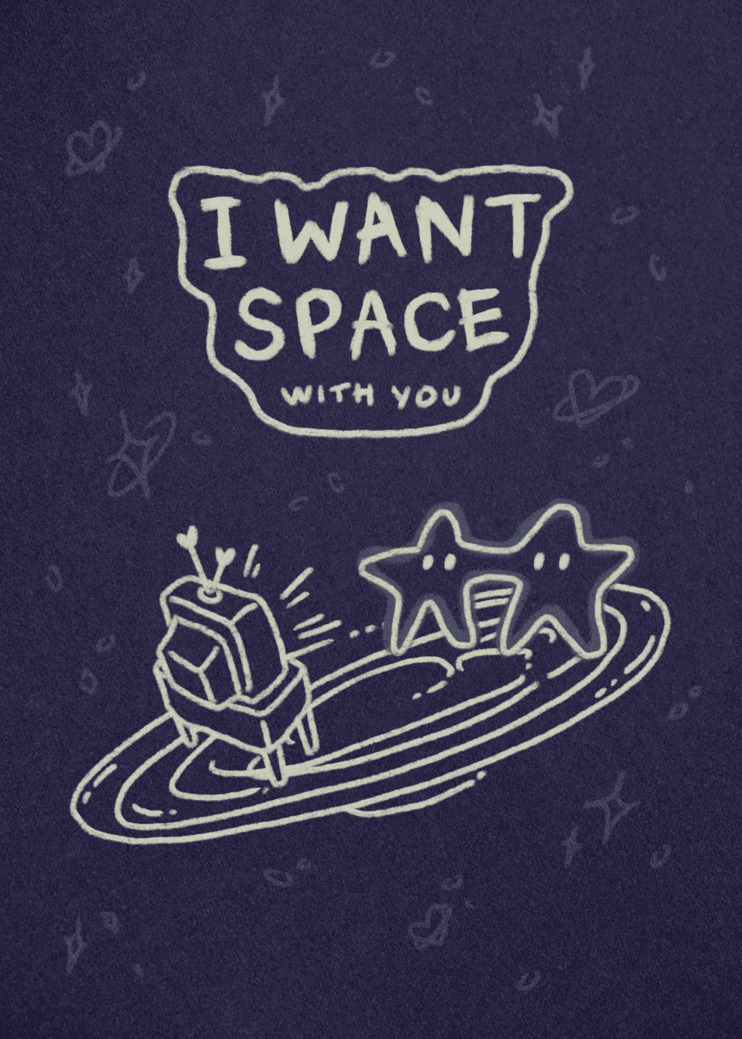 I Want Space With You Card