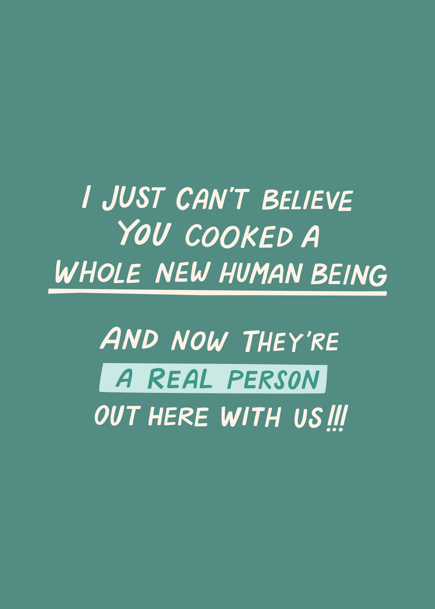 New Baby, Real Life Congrats!