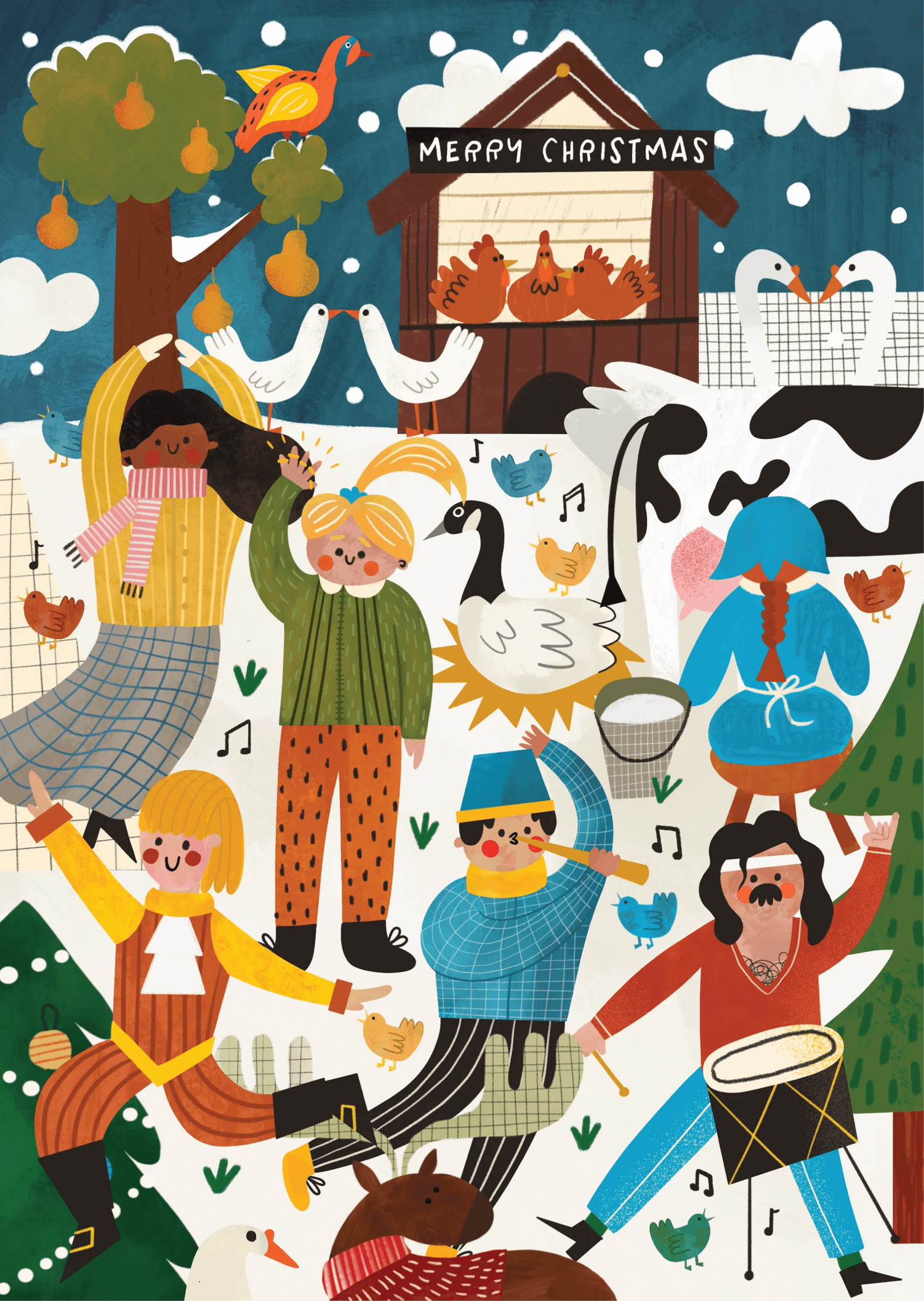 Twelve Days of Christmas Celebration Card