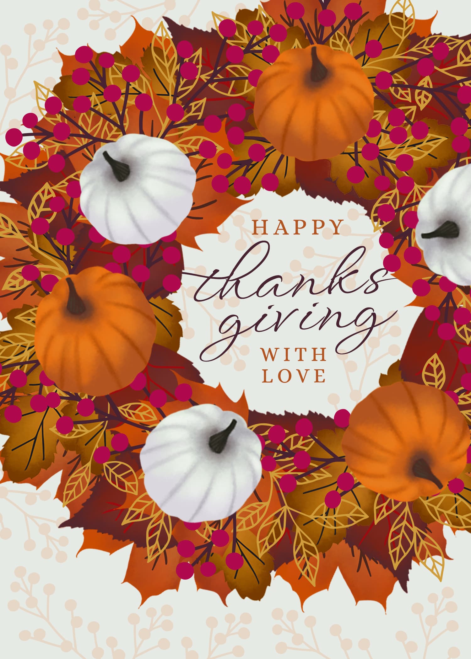 Thanksgiving Wreath of Love