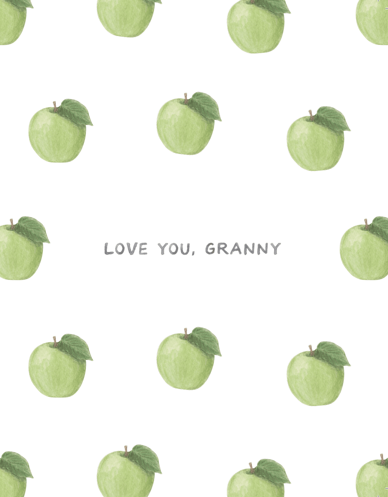 Love You Granny Apple Card