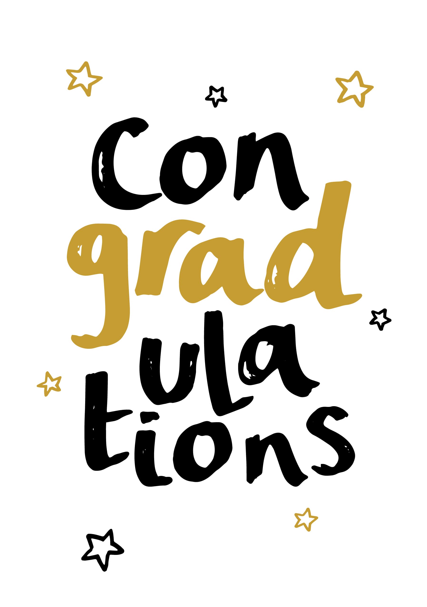 Starry Con-grad-ulations Card