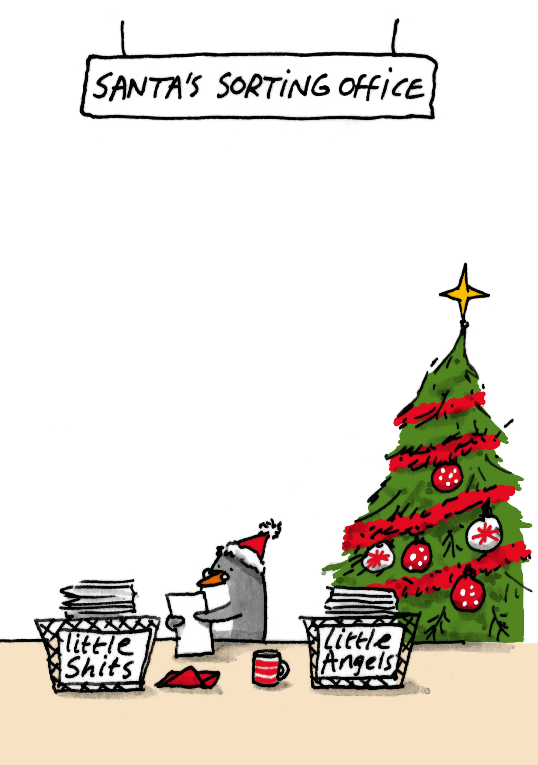 Santa's Sorting Office Humor