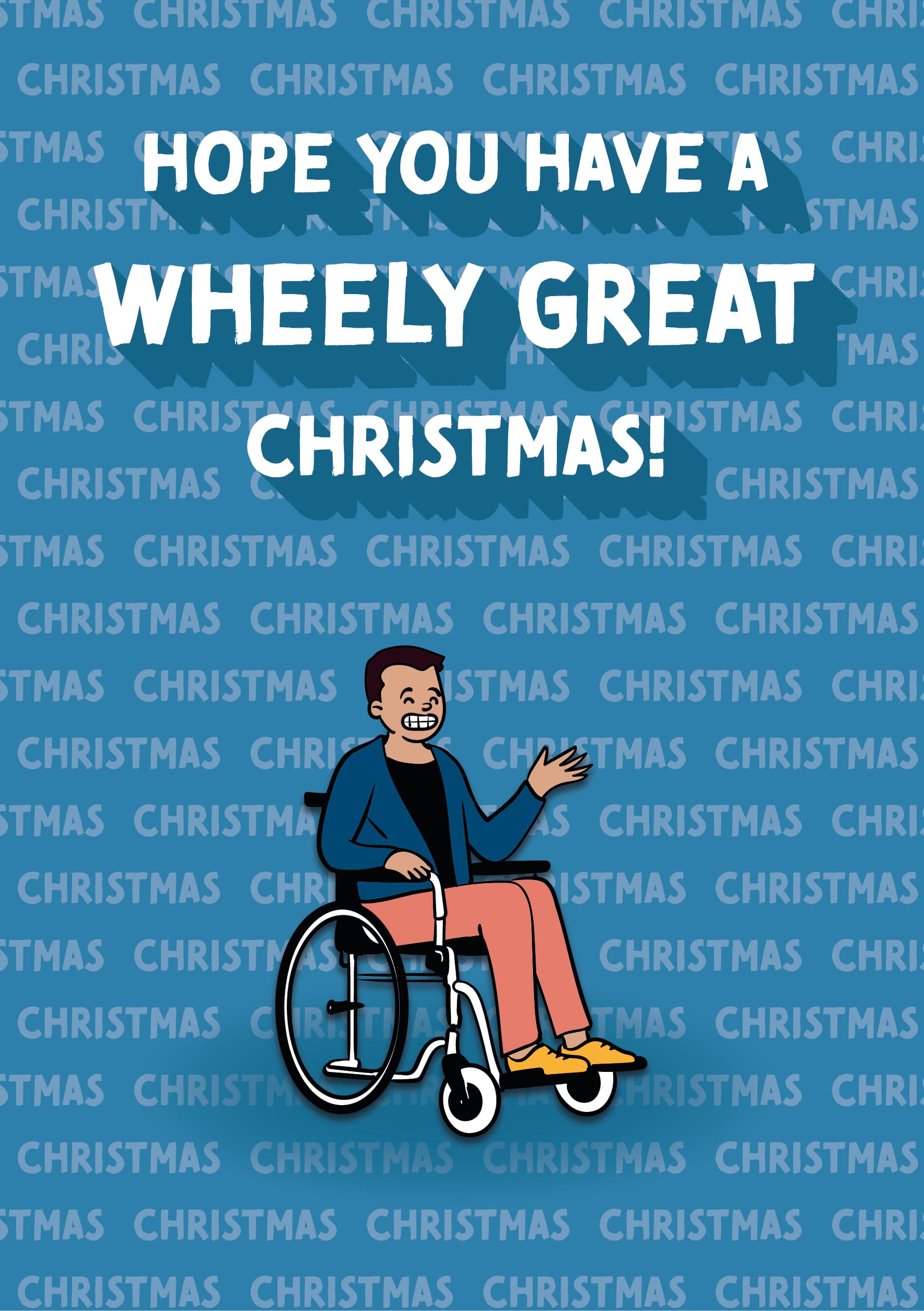 Blue Wheely Christmas Cheer