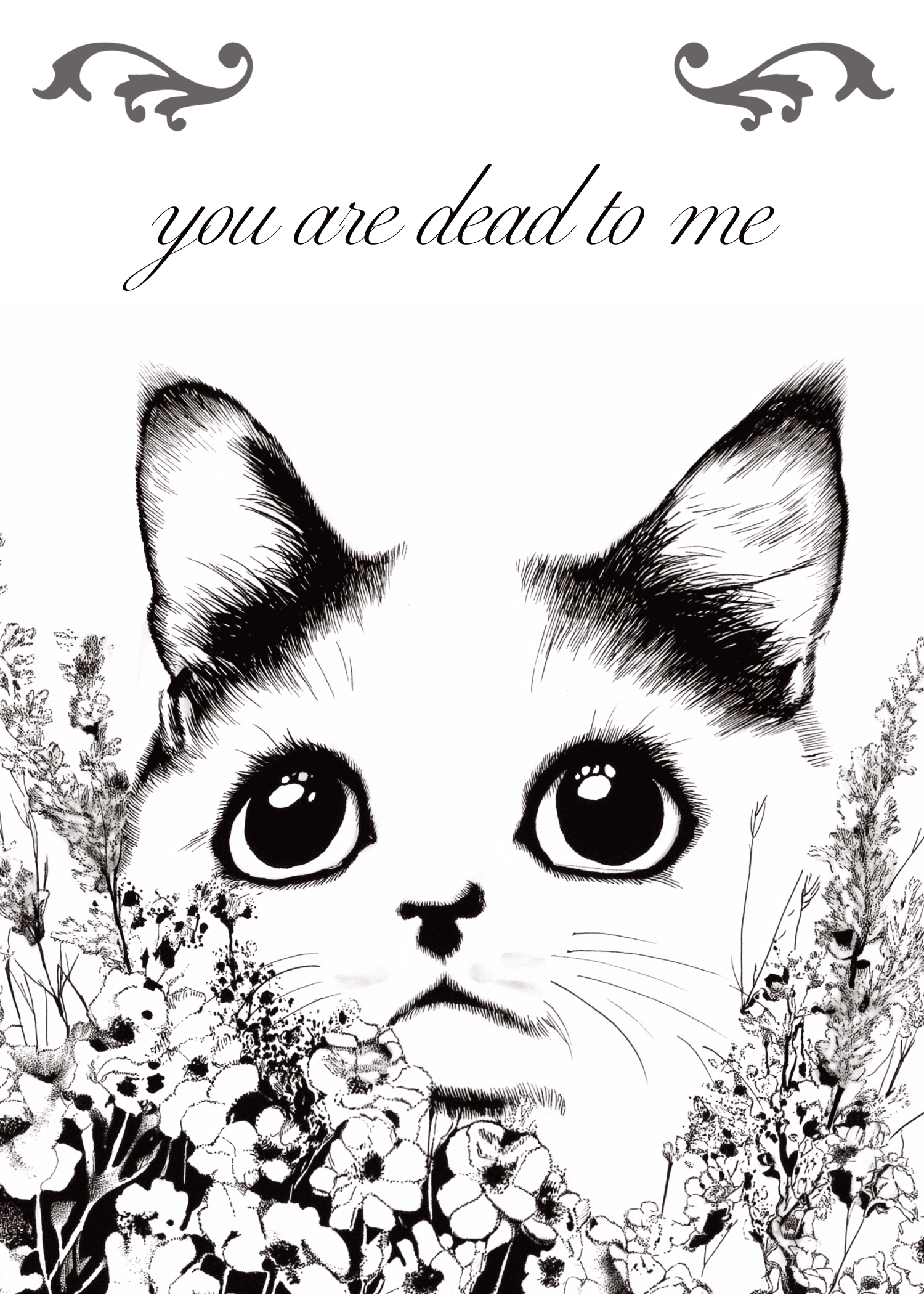 You Are Dead to Me Cat Card