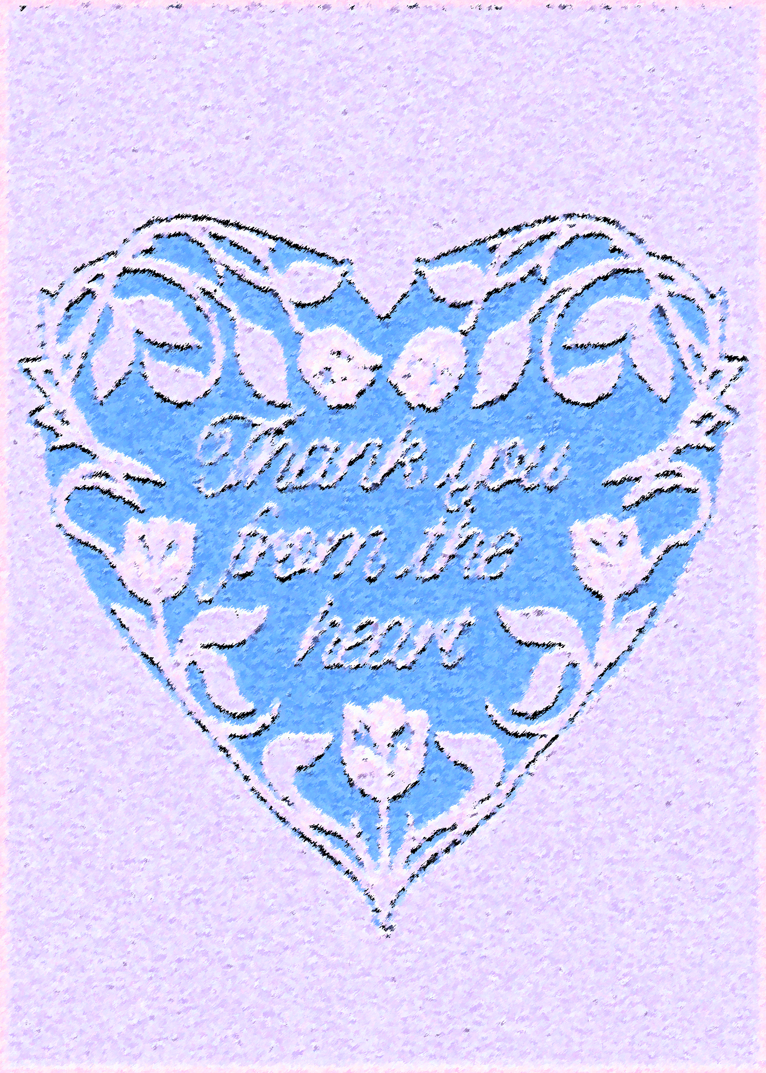 Thank You From the Heart Card