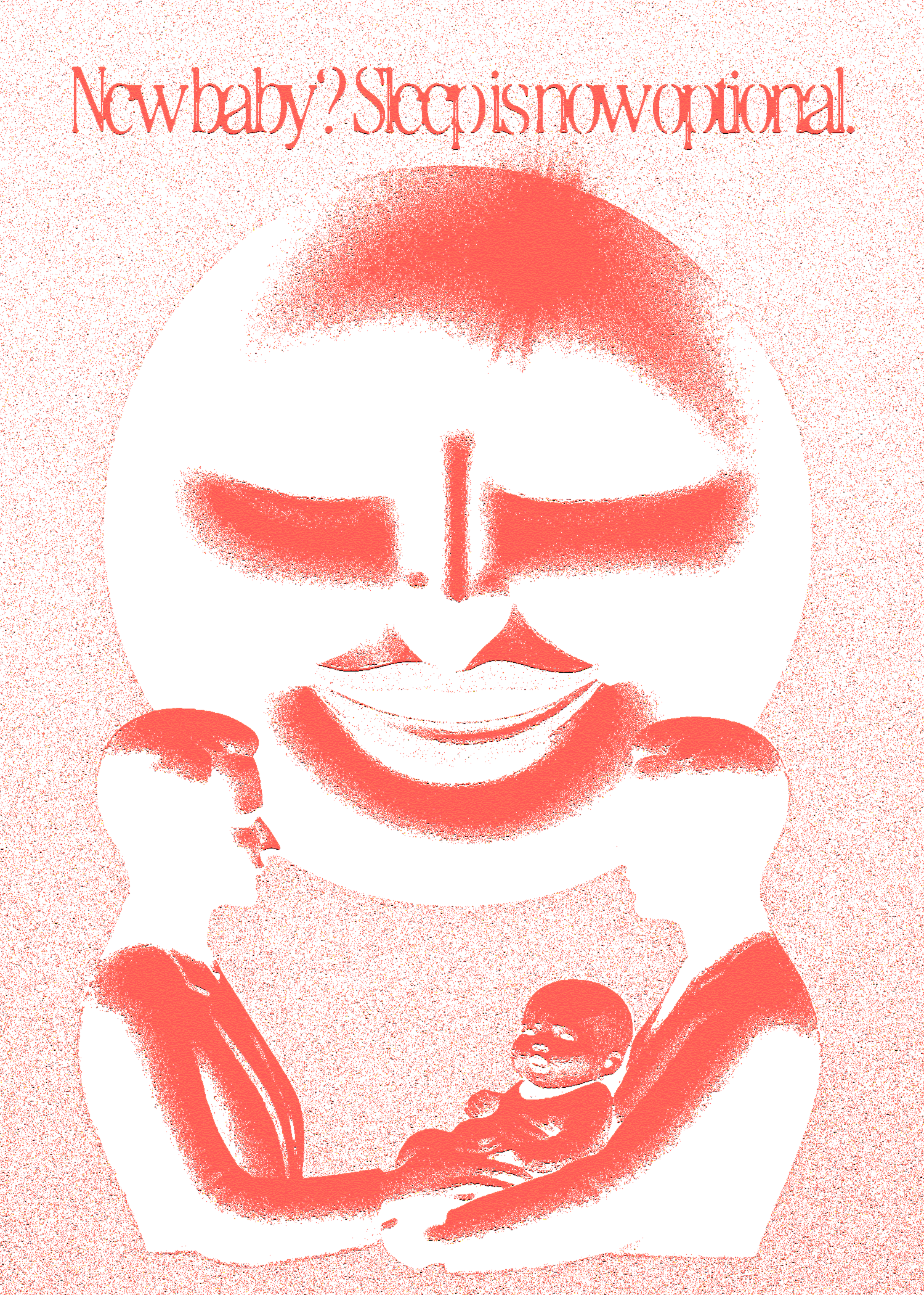 New Baby Sleep Optional Card