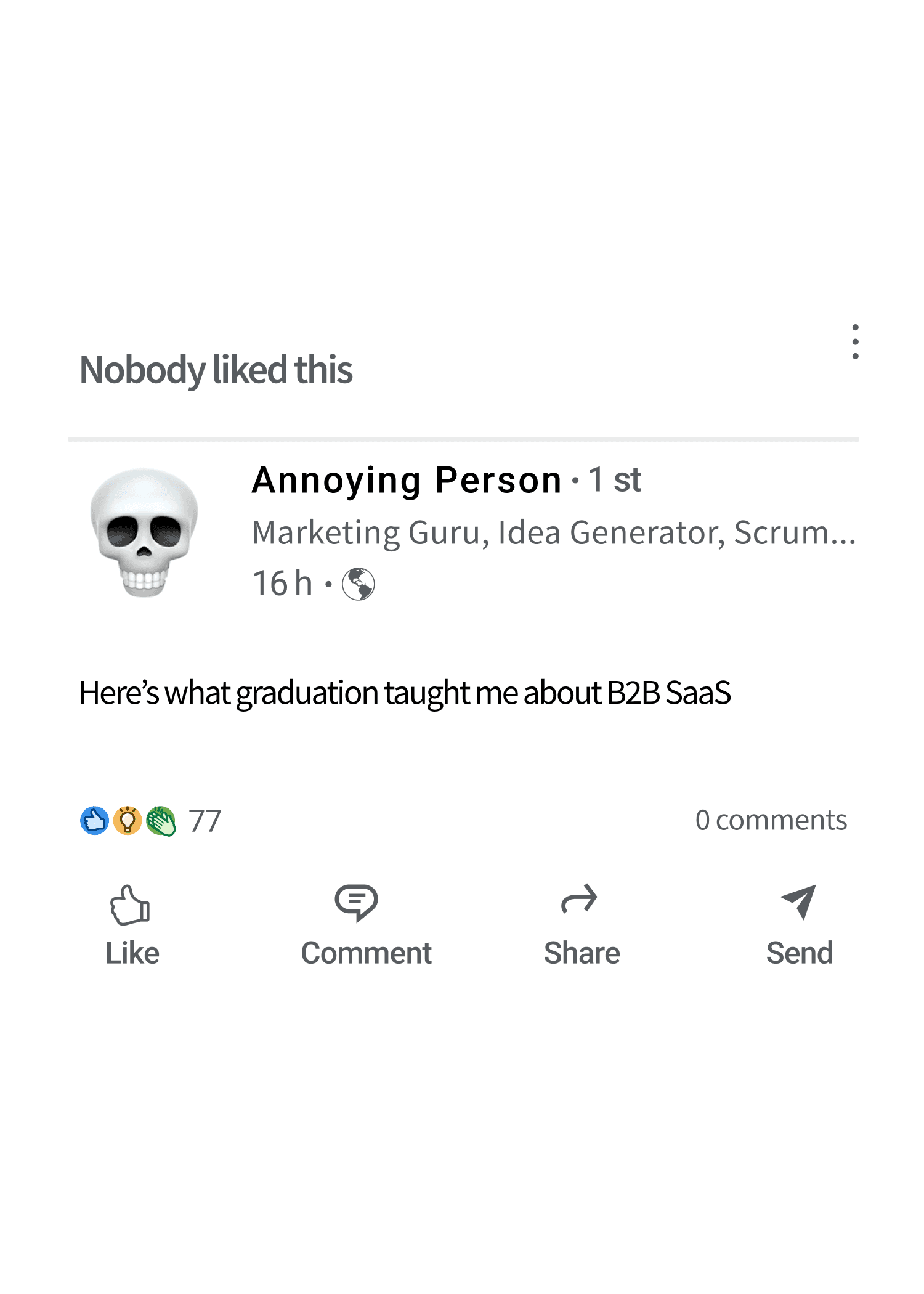 A Graduation Post That Didn’t Land