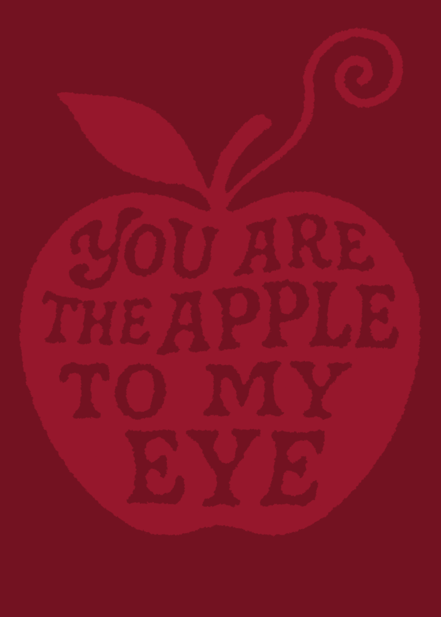 Apple to My Eye Love Card