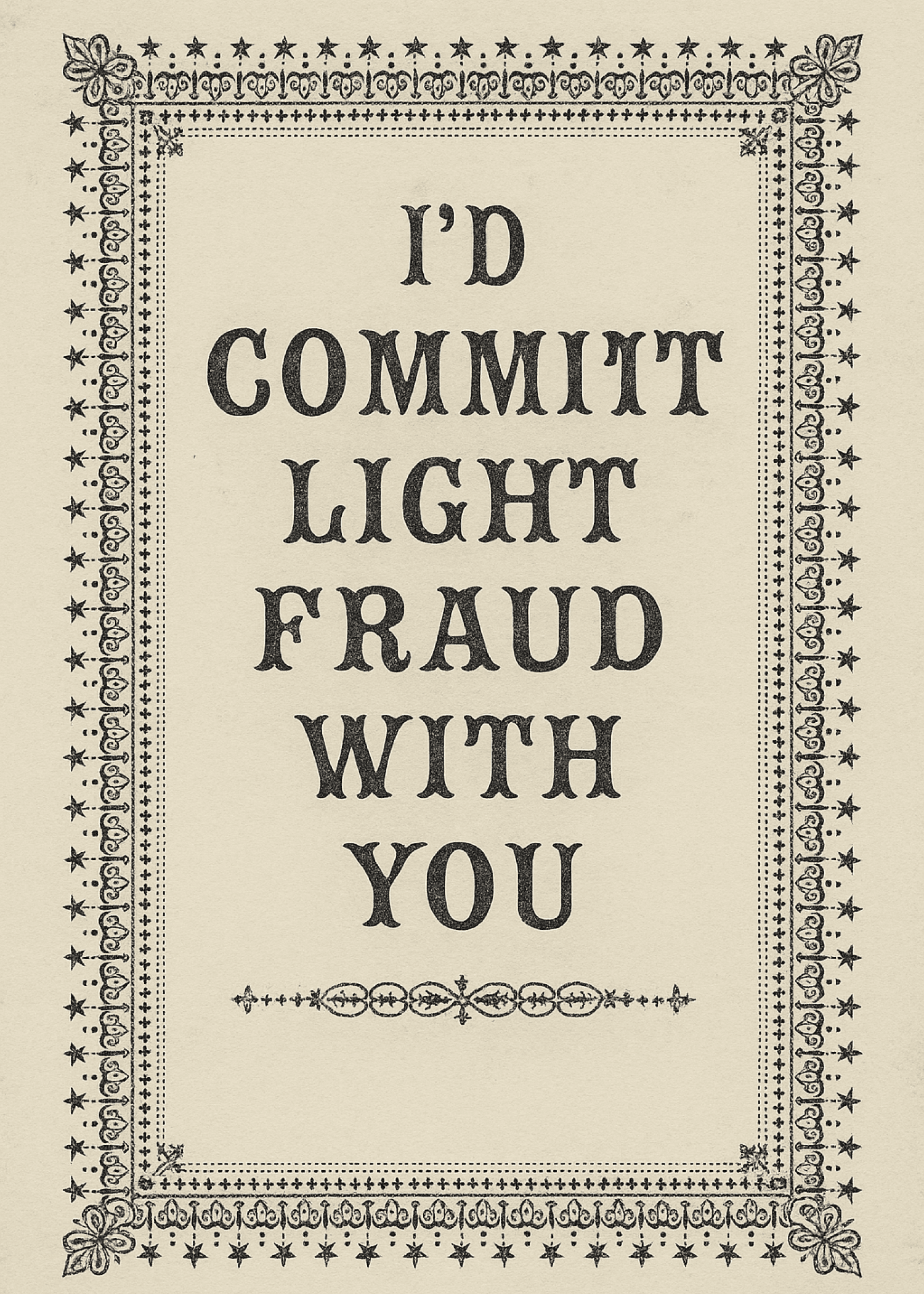 Light Fraud With You Card