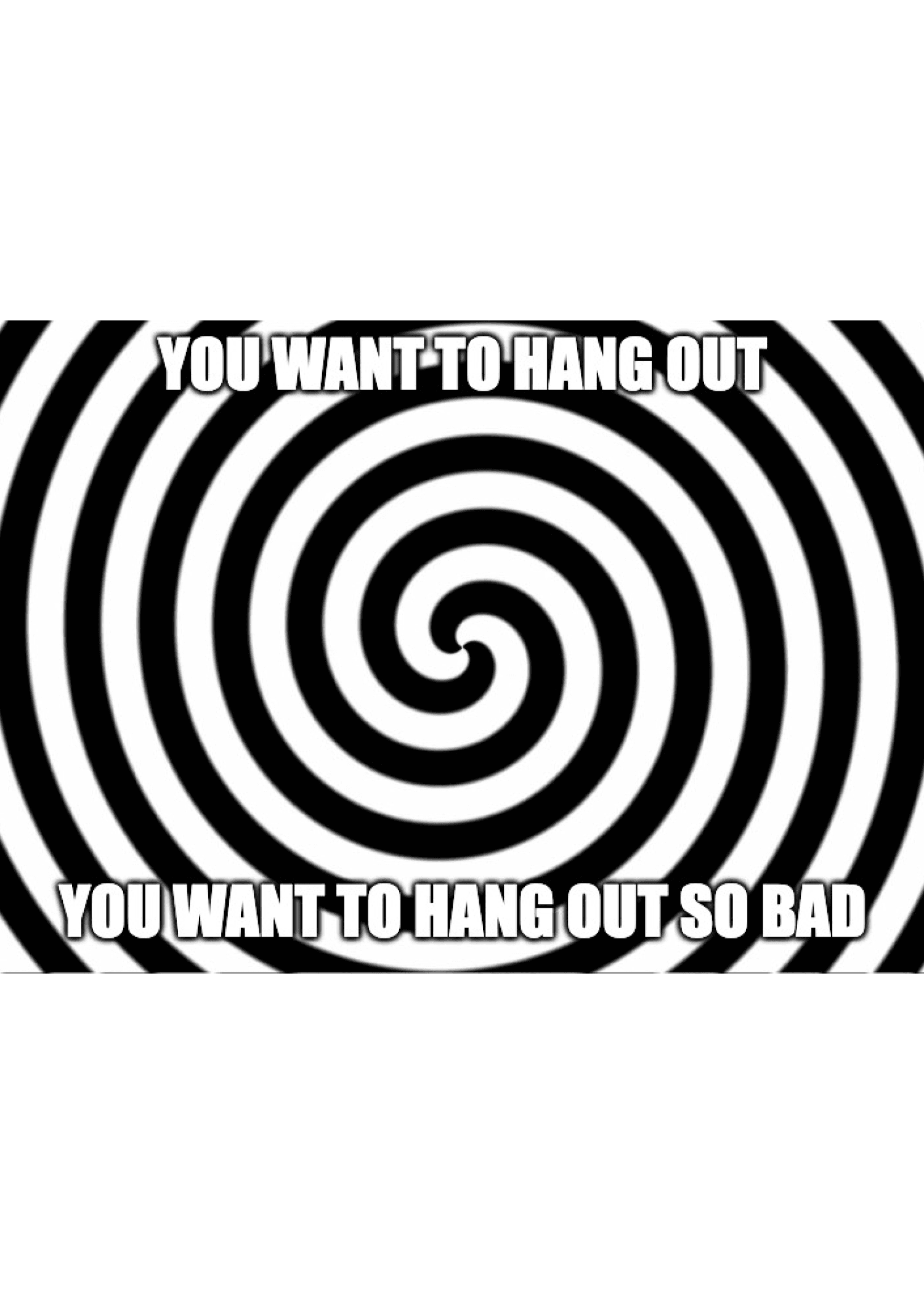 Hypnotic Hang Out Card