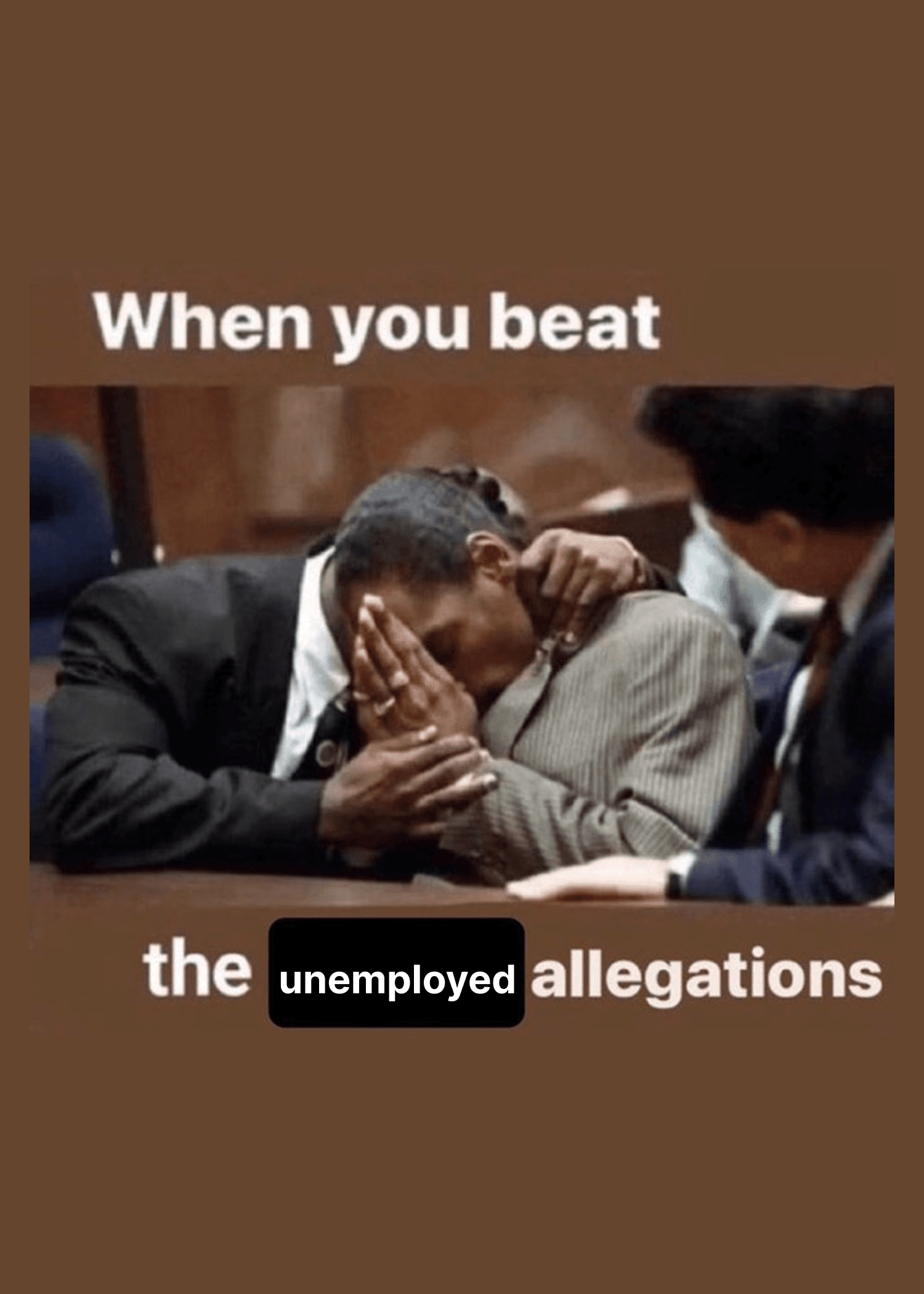 Beating the Unemployed Allegations