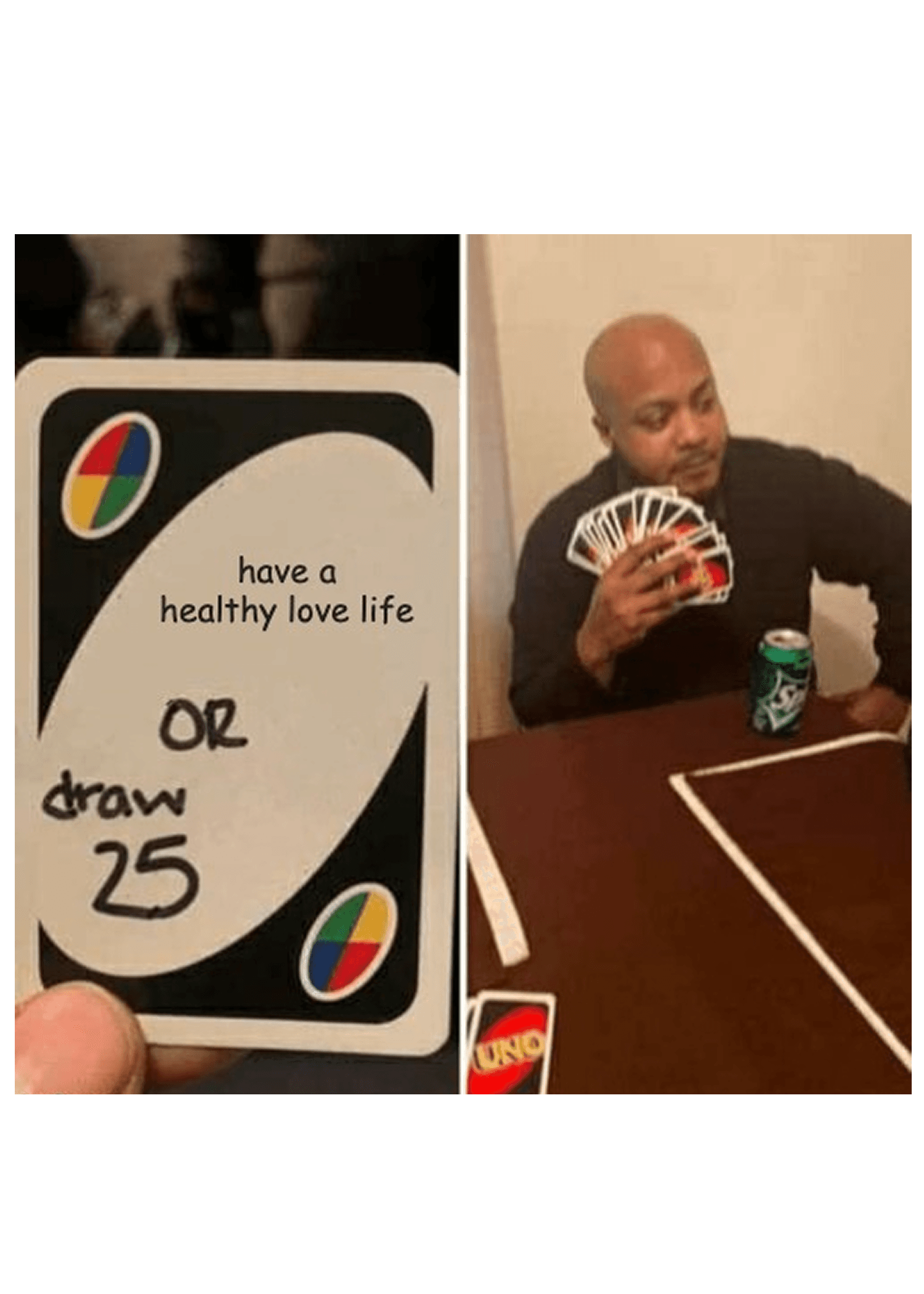 Healthy Love Life or Draw 25 Card