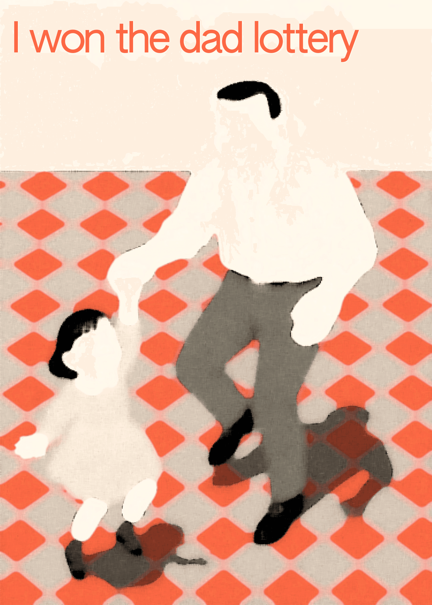 Dad Lottery Winner Card