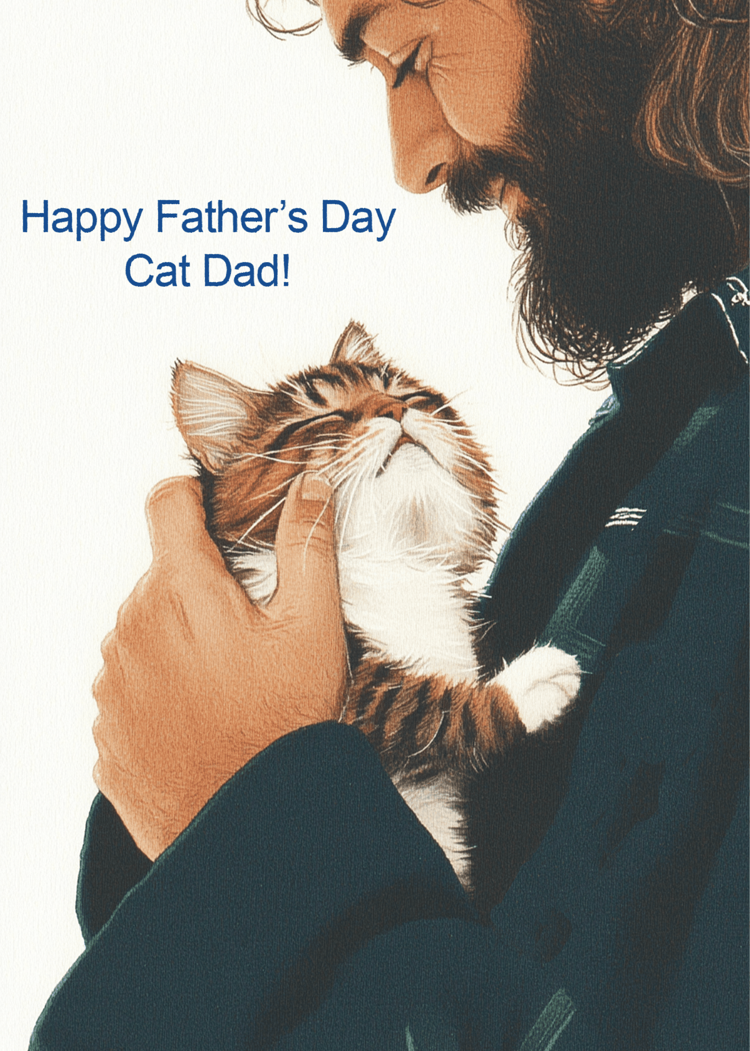 Happy Father's Day Cat Dad Card