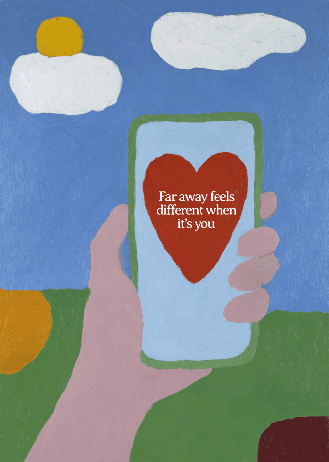 far away feels different when it's you