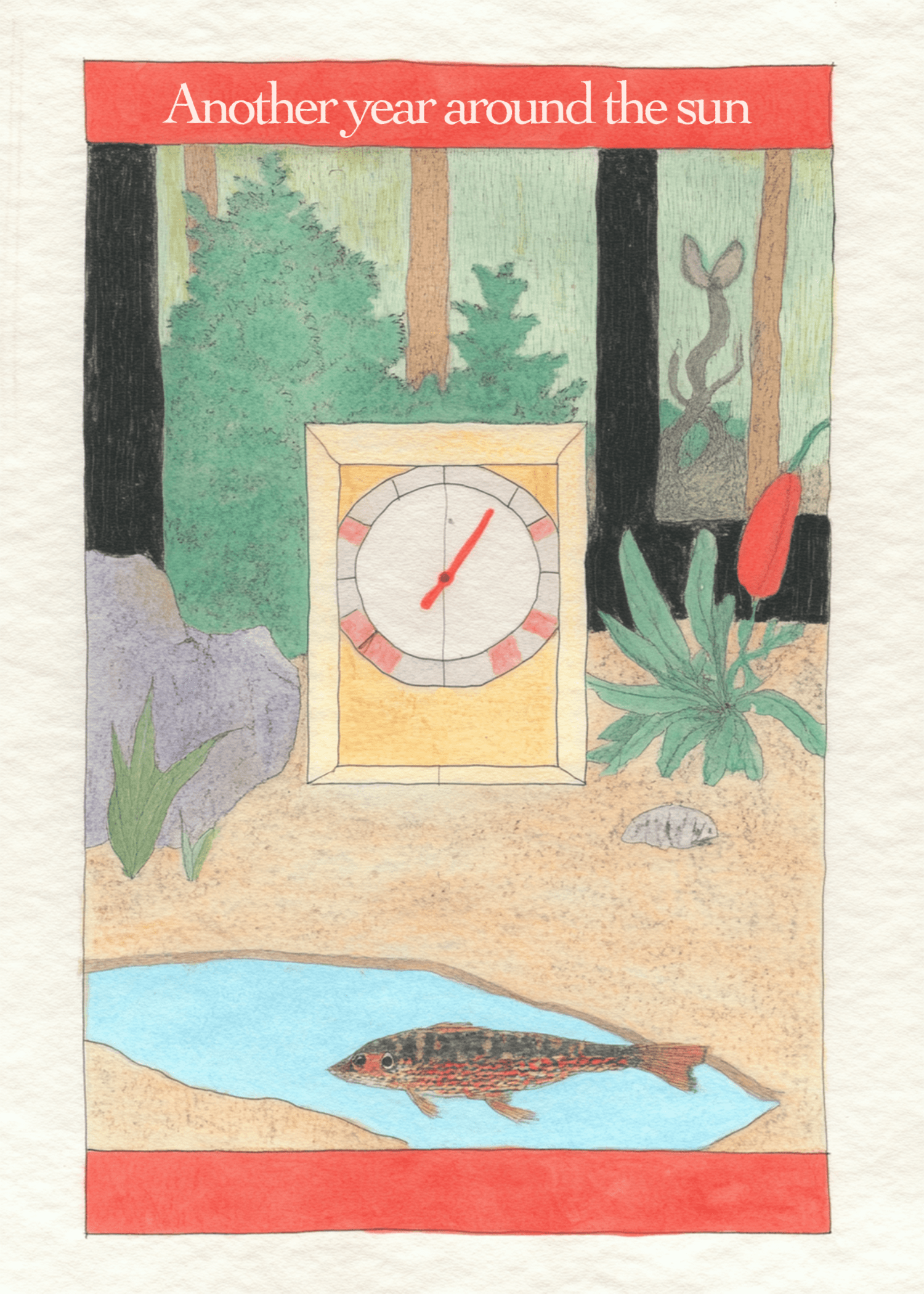 Another Year Around the Sun Birthday Card