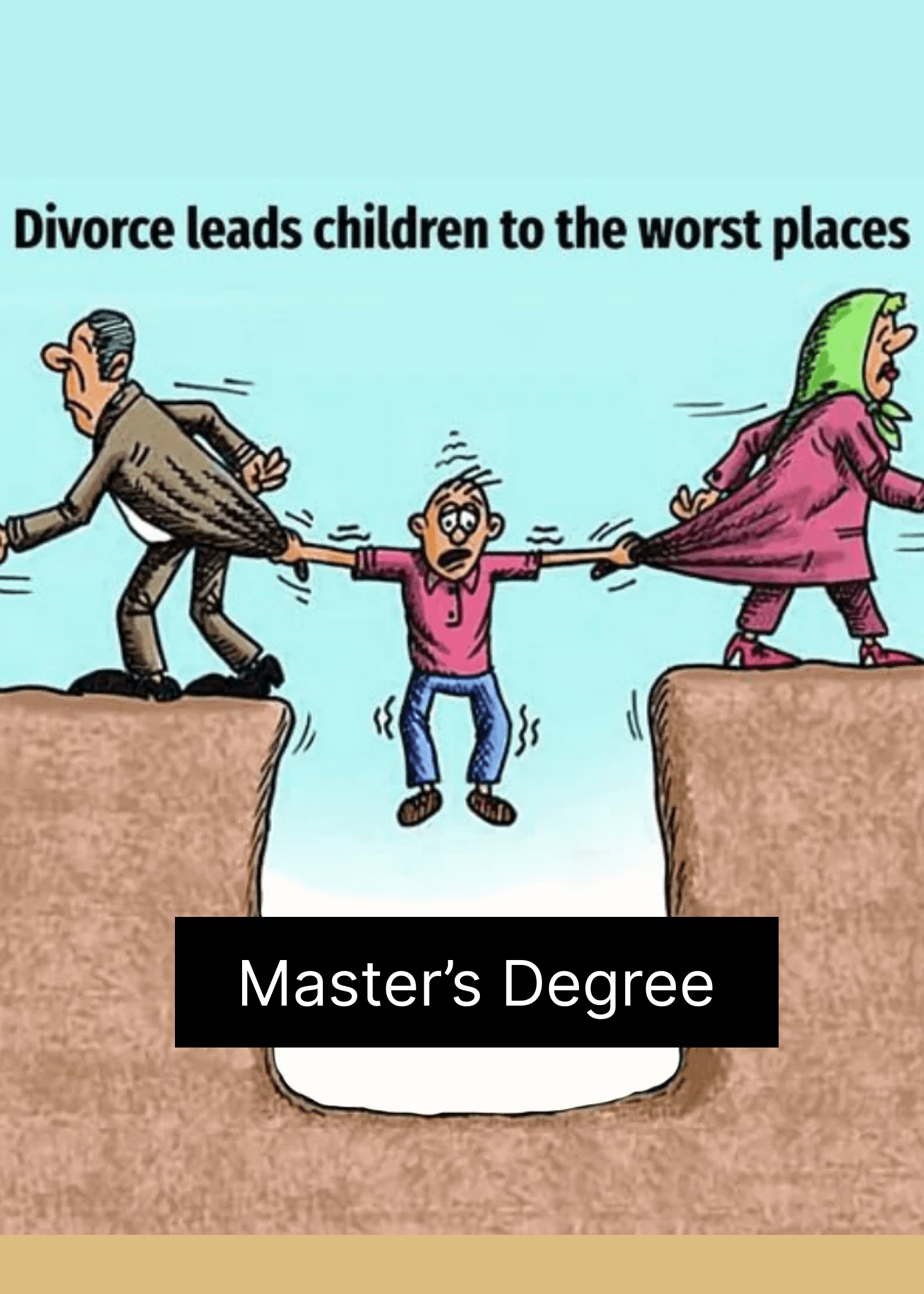 Divorce, Debt & Degrees Card