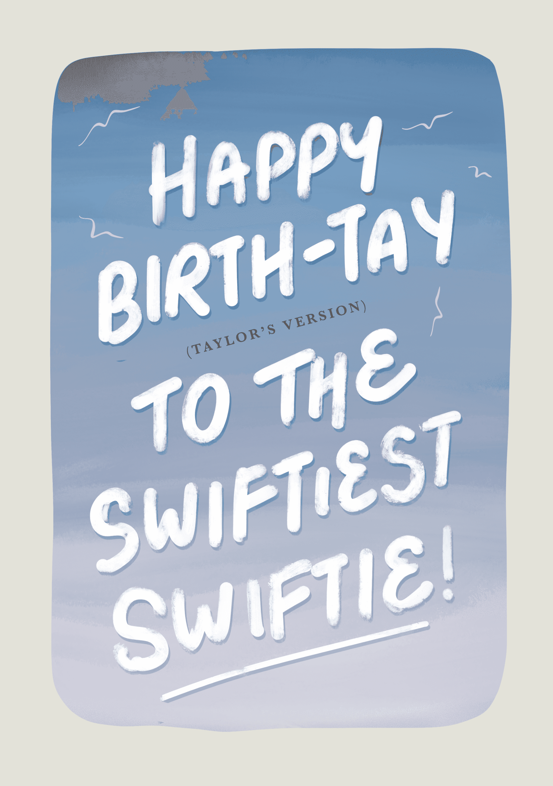 Swiftie Birthday Card