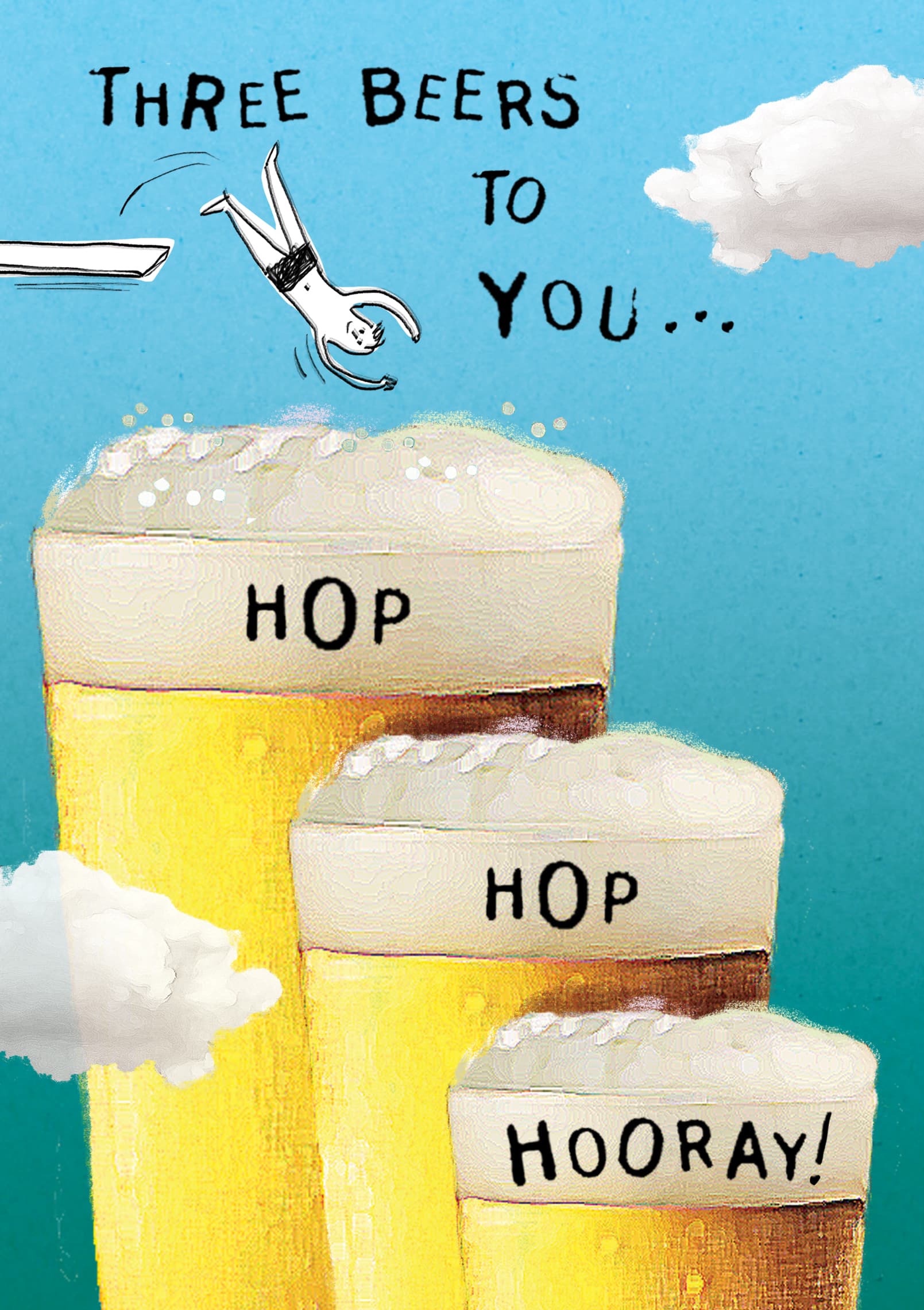Three Beers to You Card