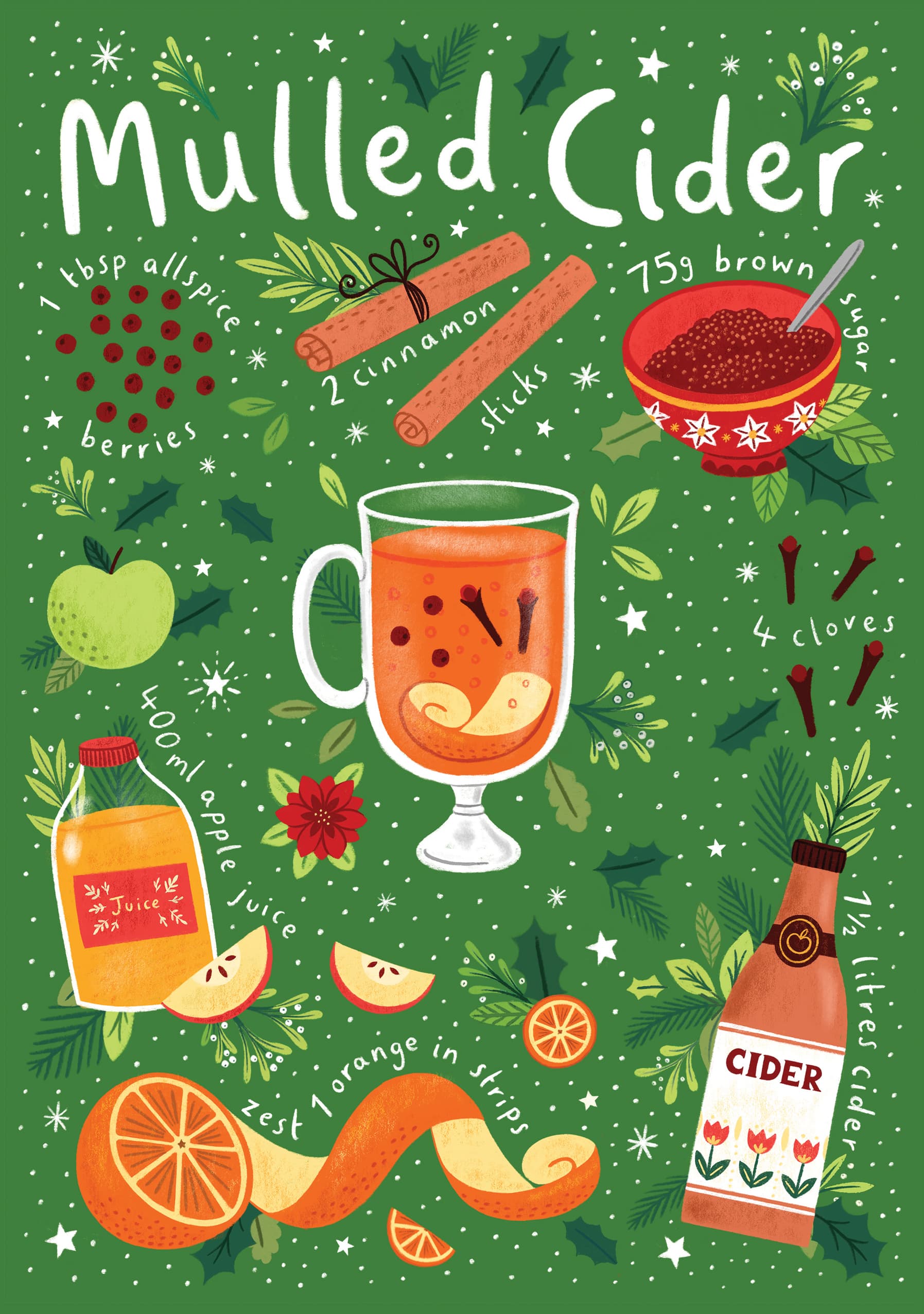 Mulled Cider Recipe Illustration