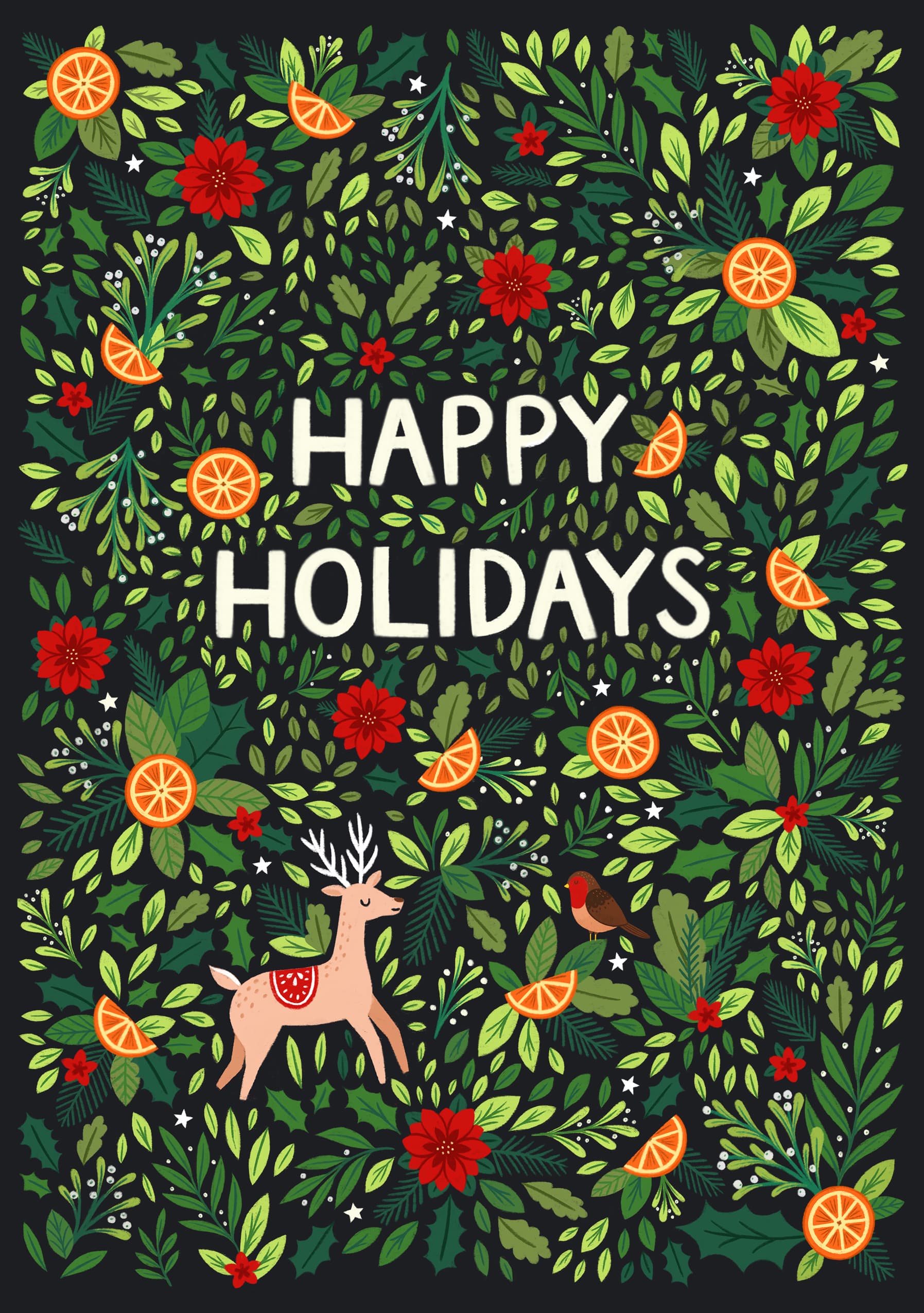 Festive Holiday Forest