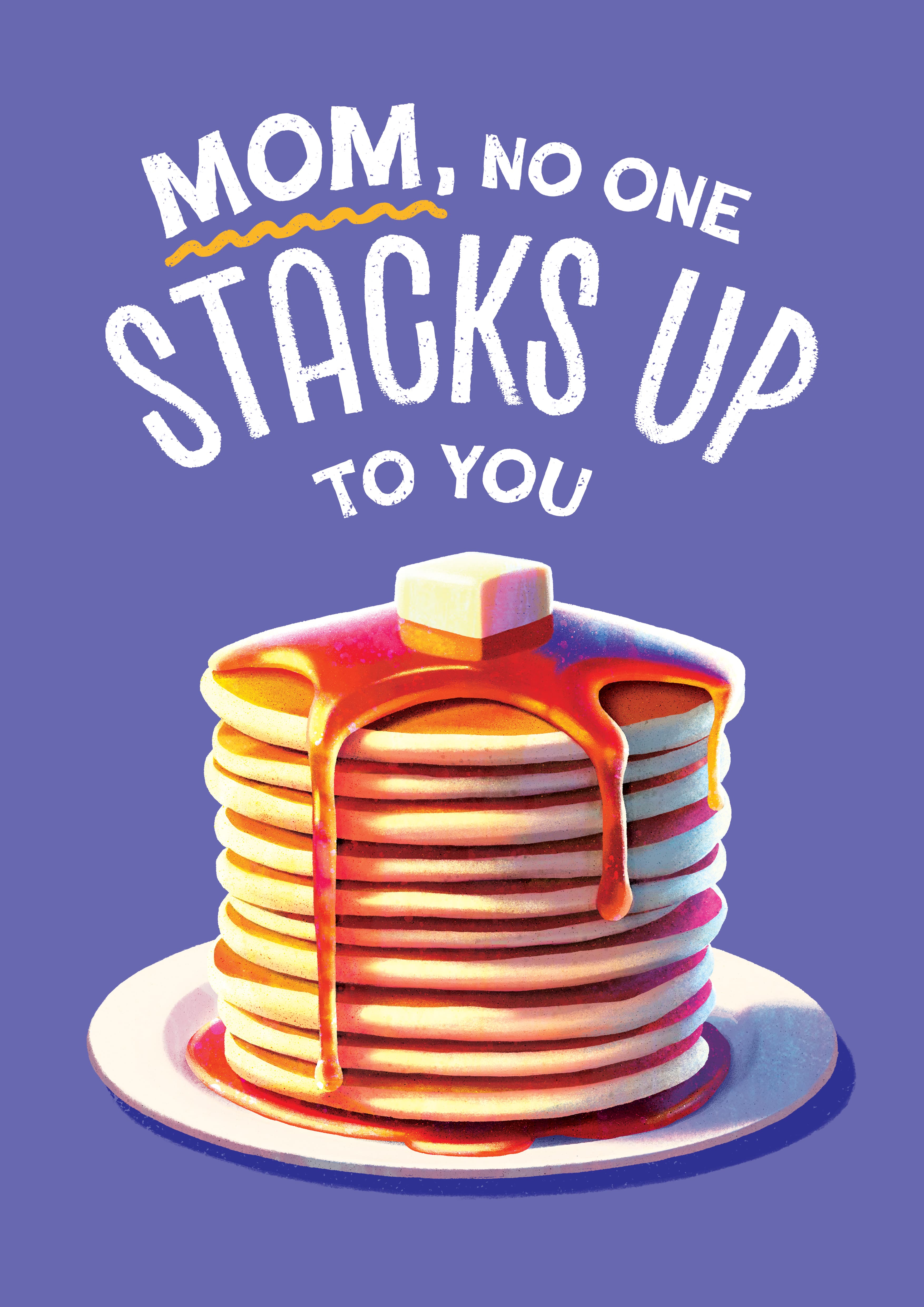 Stacks Up Mom Pancake Card