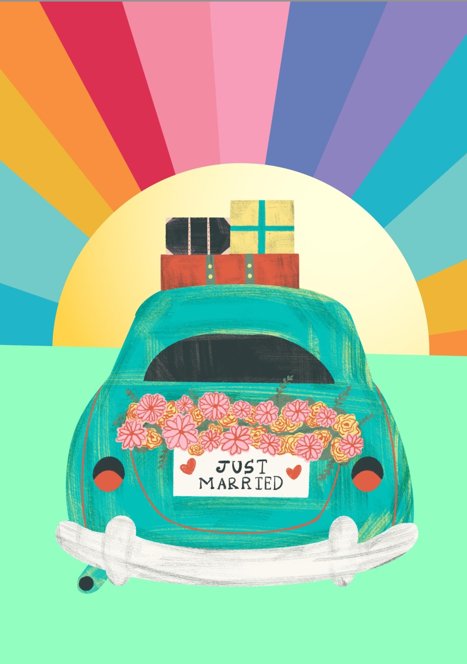 Just Married Car