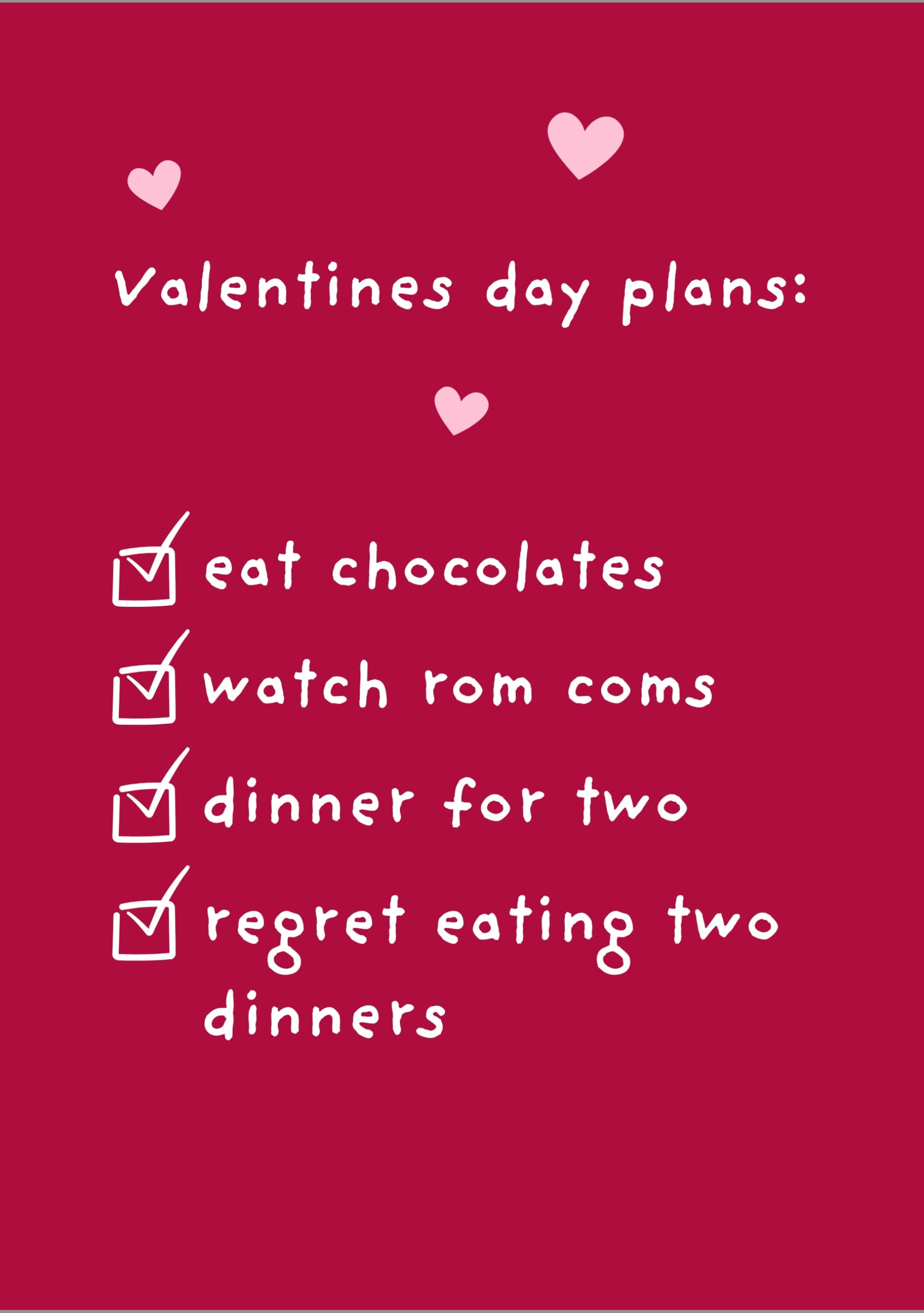 Valentine's Day Checklist
