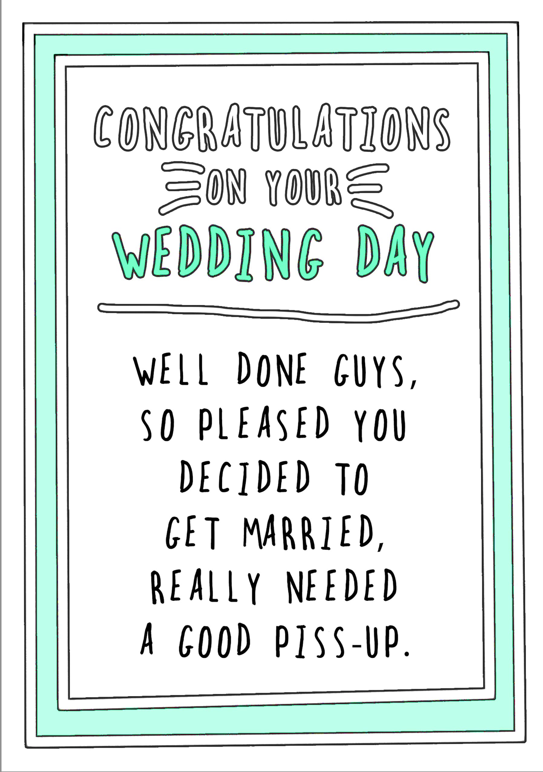 Wedding Day Celebration Card