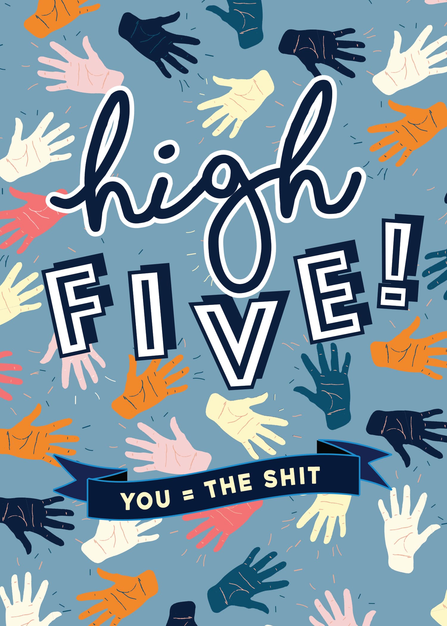 High Five Congratulations Card