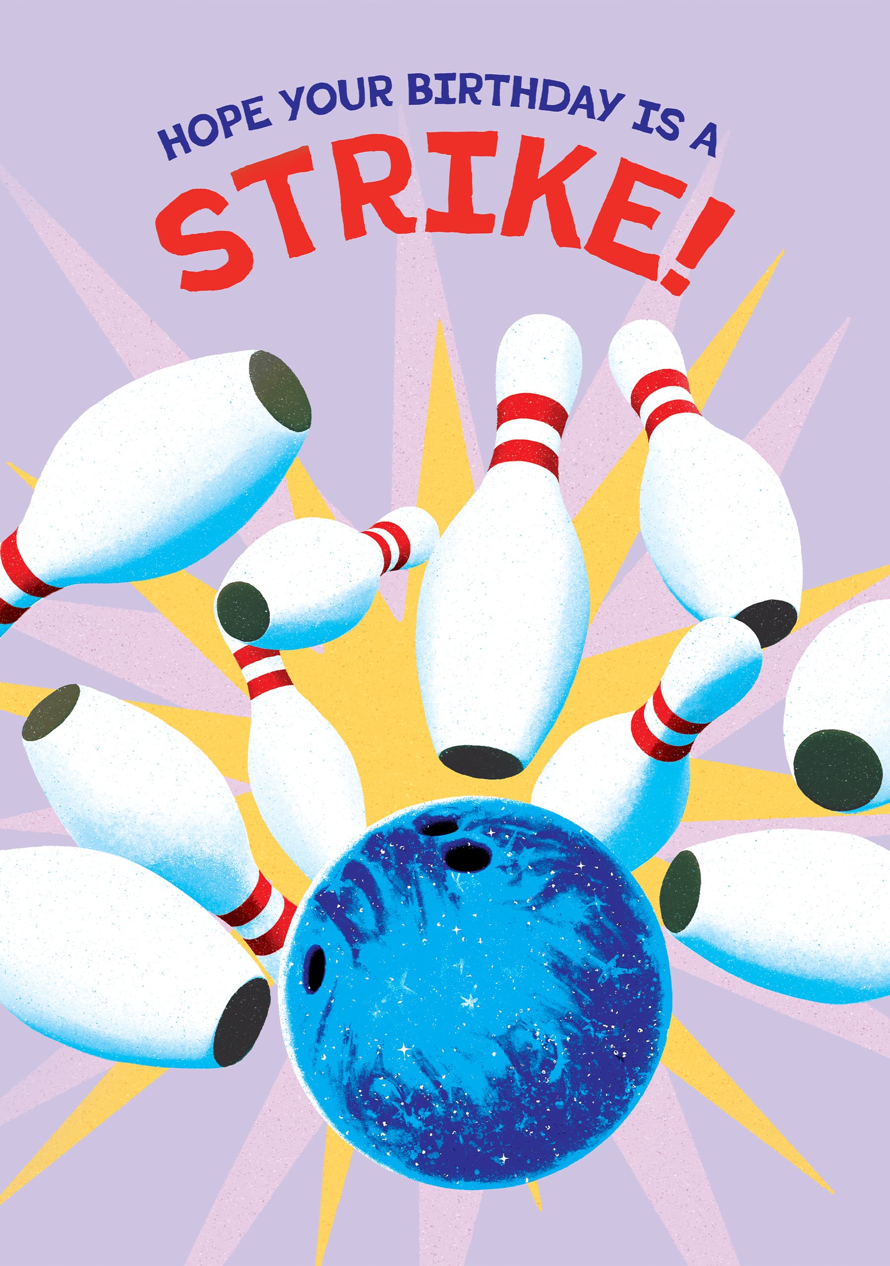 Birthday Strike Bowling Card