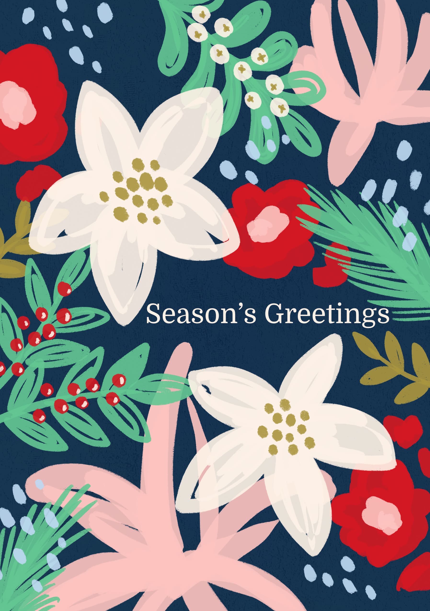 Festive Floral Greetings