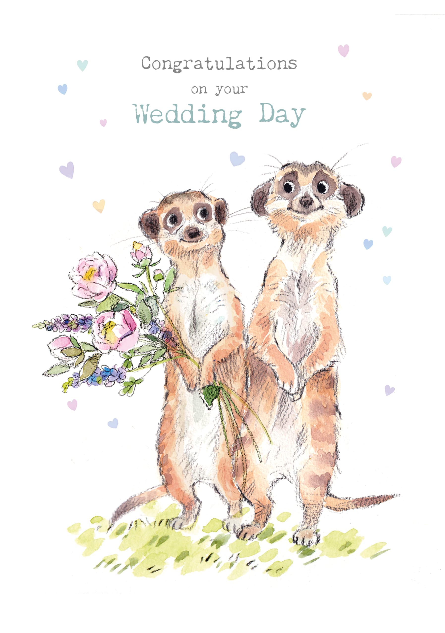Meerkat Wedding Day Card"