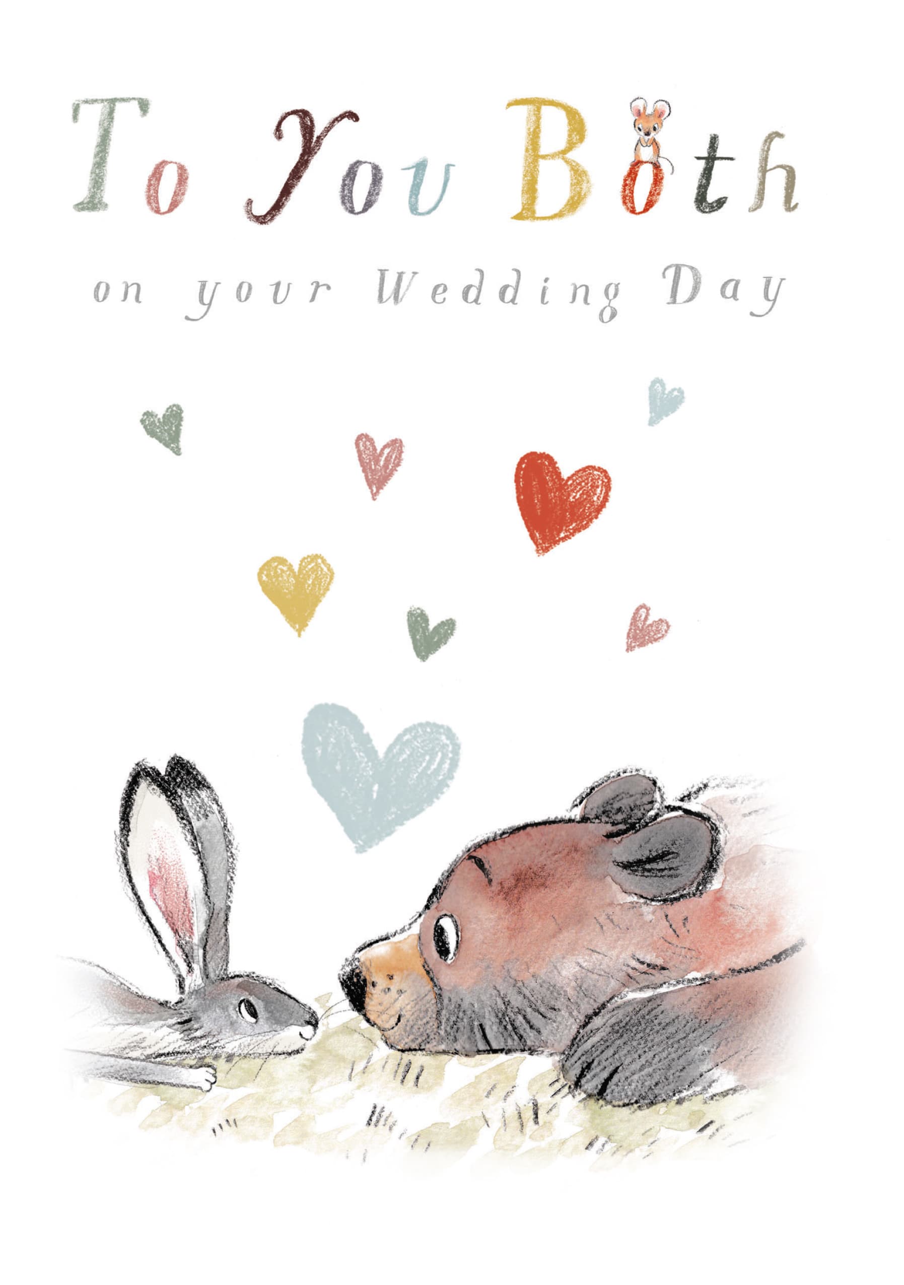 Bear and Bunny Wedding Card