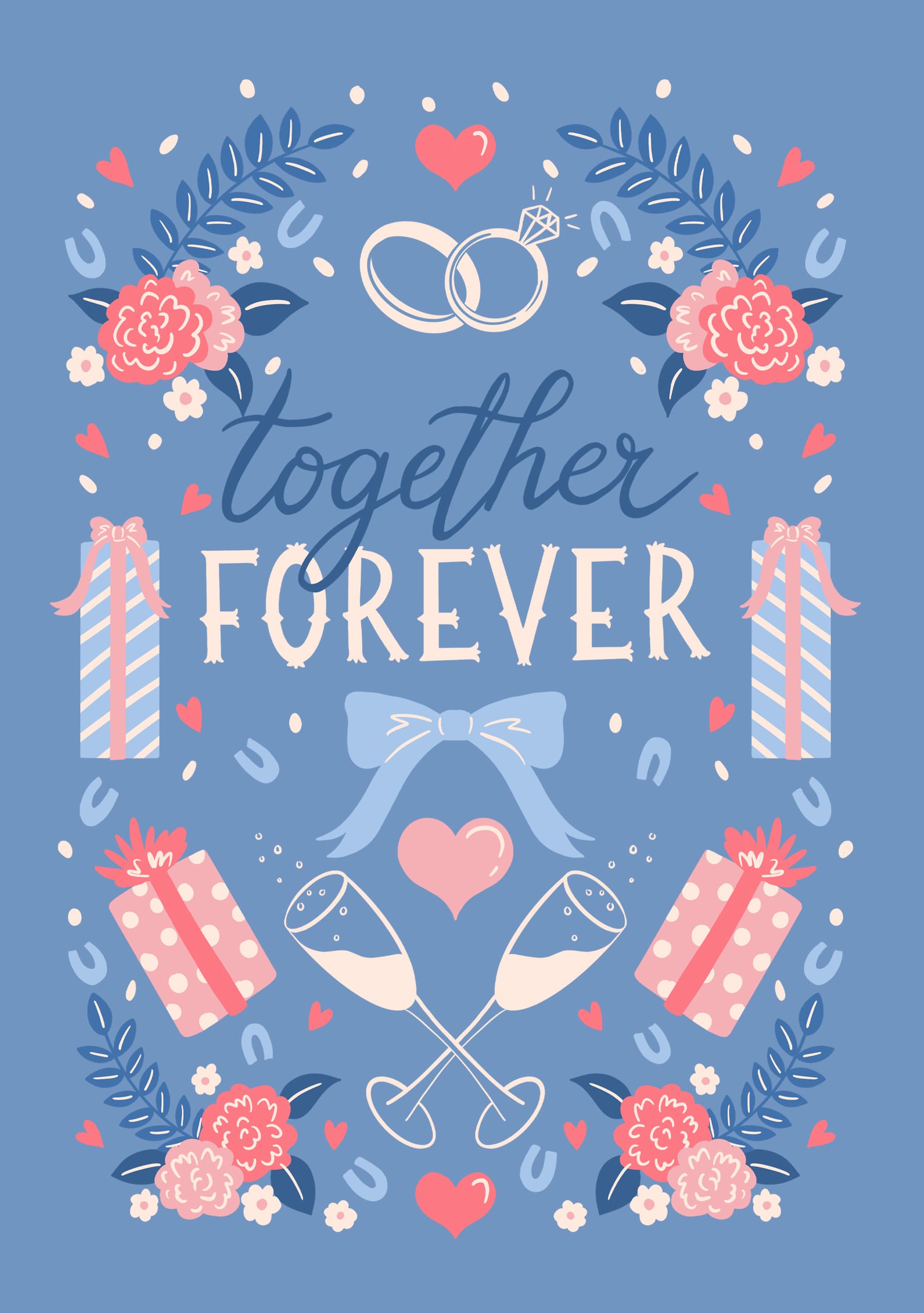 Together Forever Wedding Card