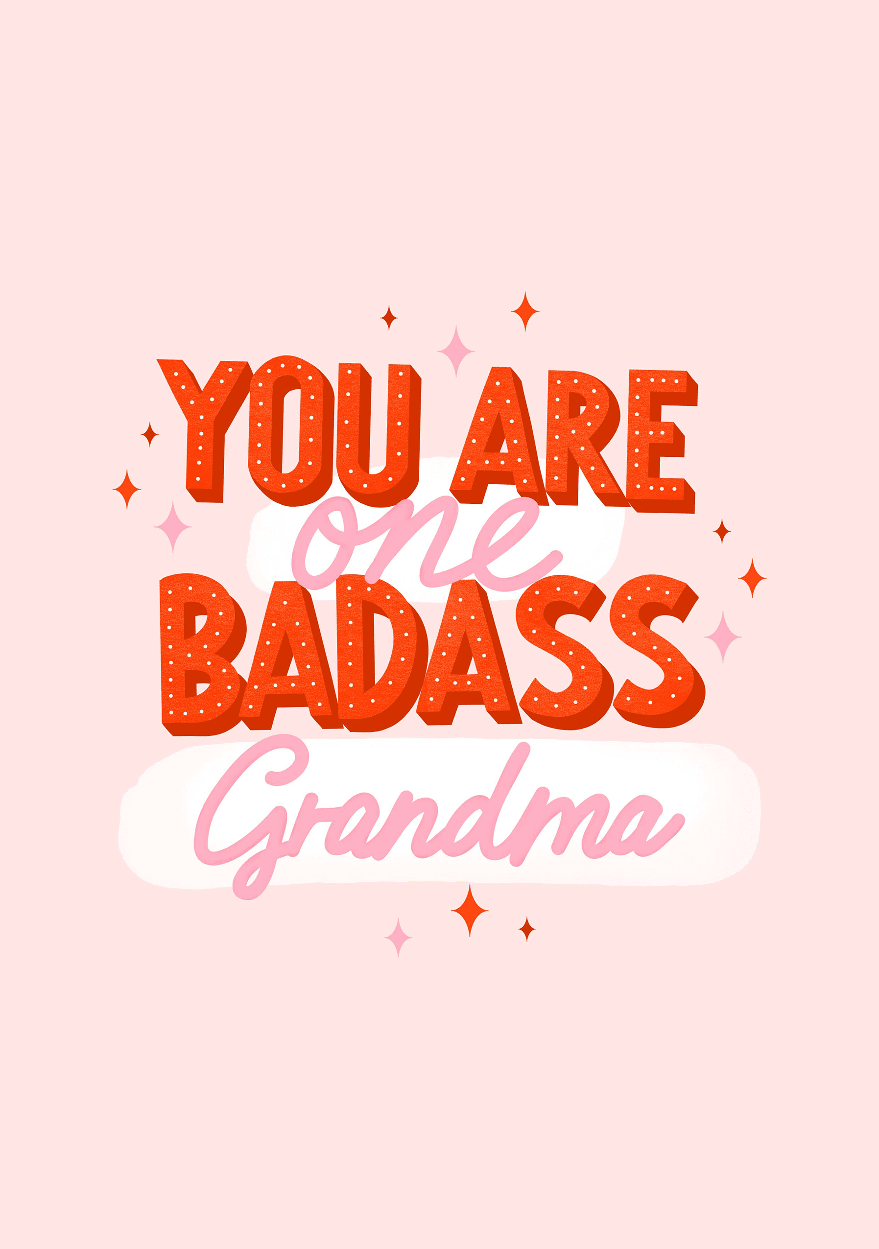 One Badass Grandma Card