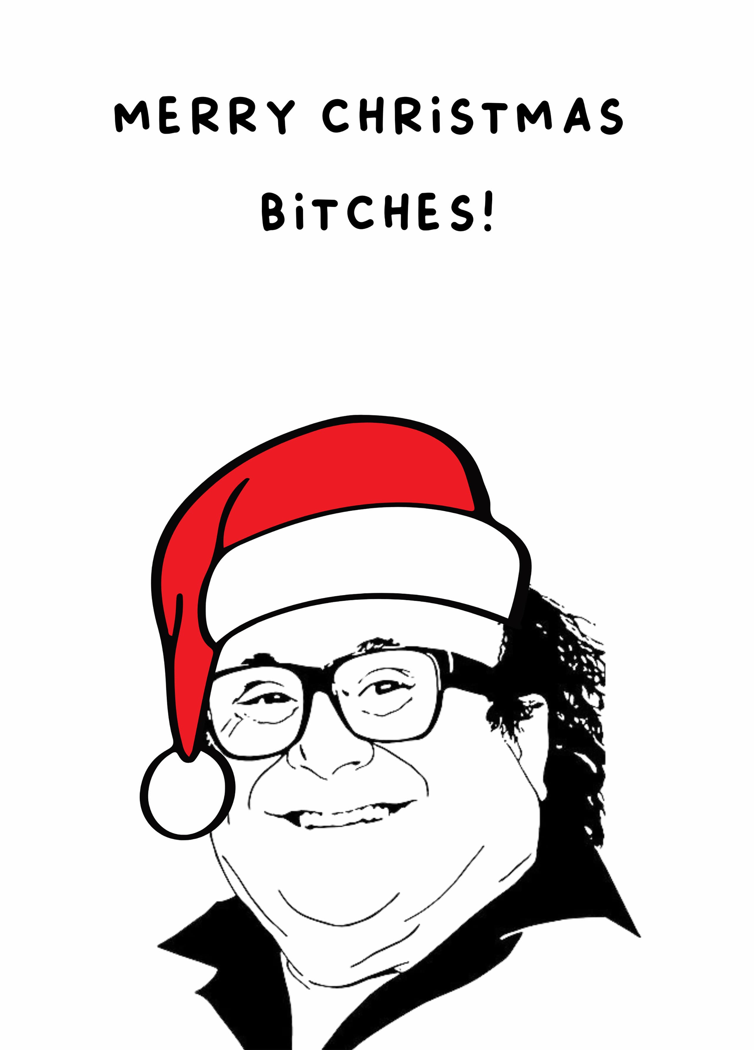 Merry Christmas Bitches Card