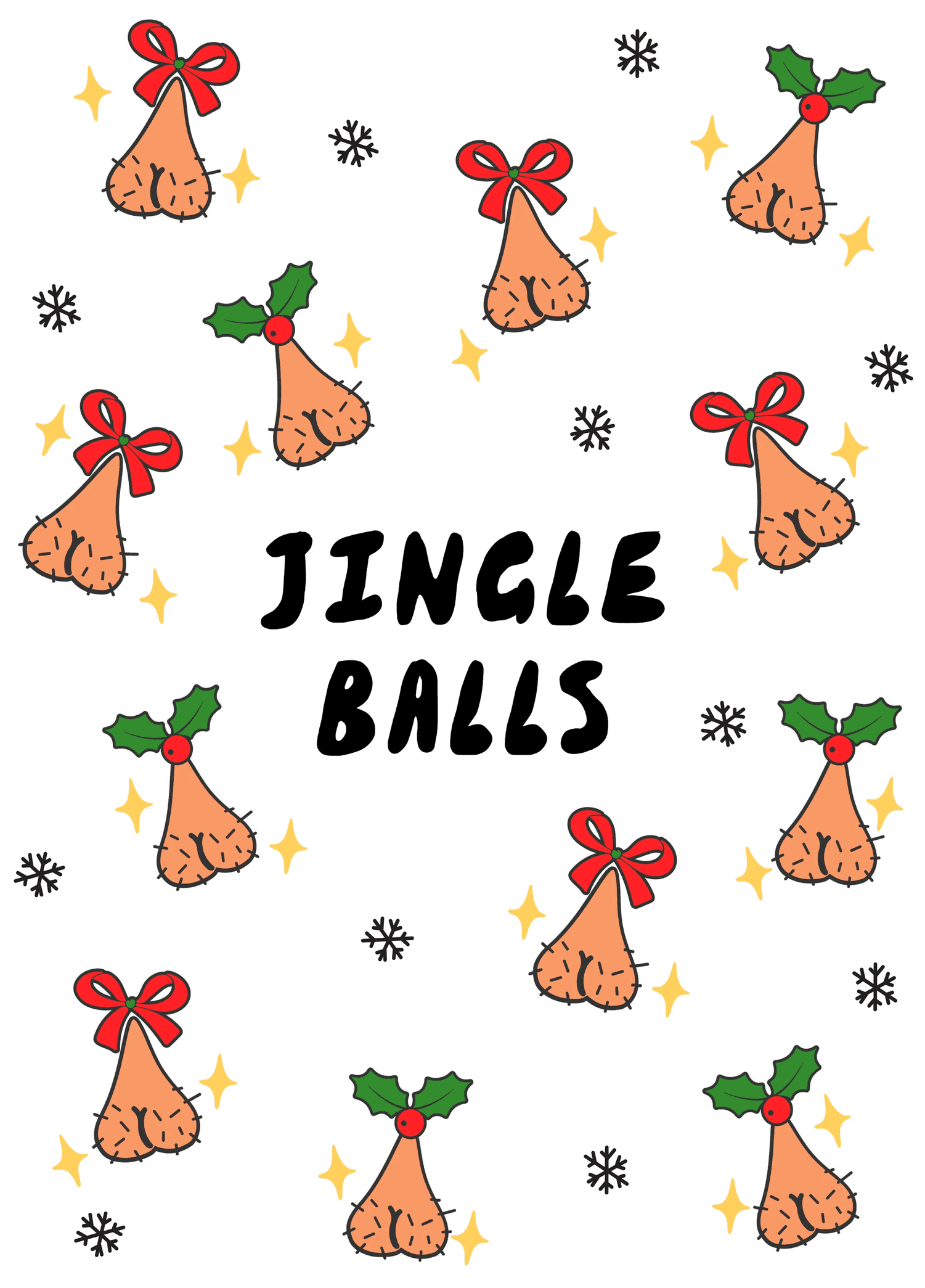 Jingle Balls Christmas Card