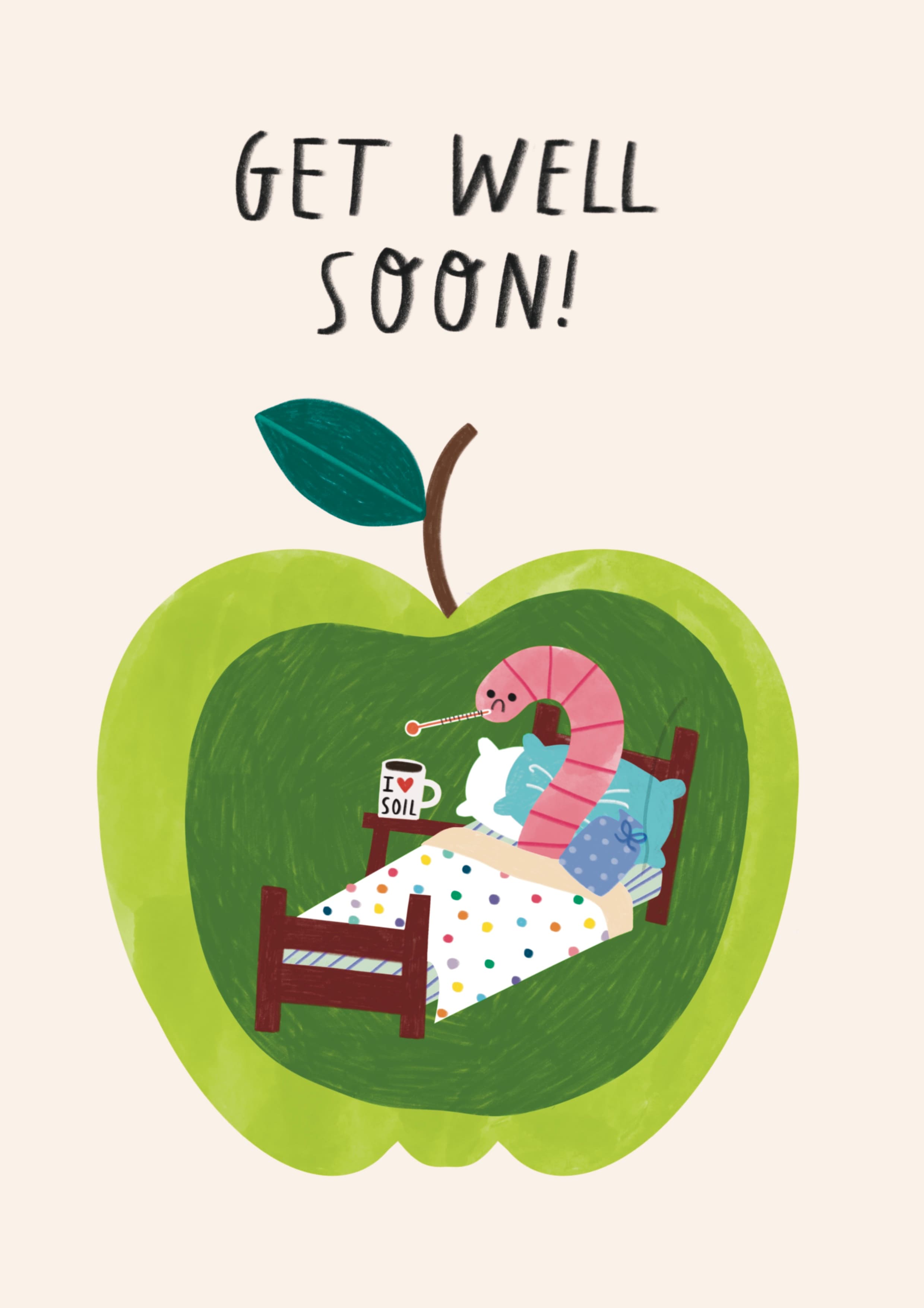 Apple Worm Get Well