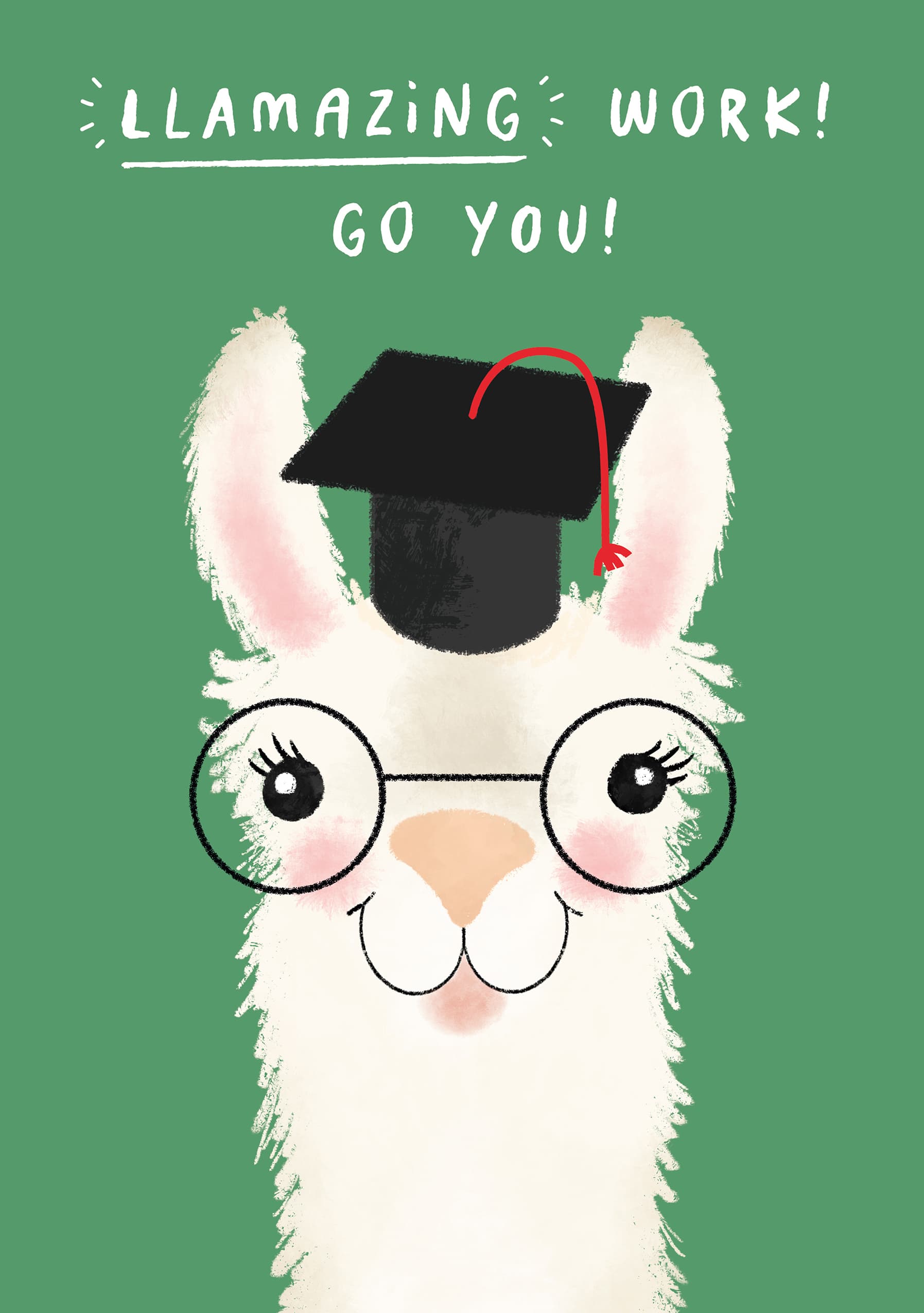 Llamazing Graduation Card
