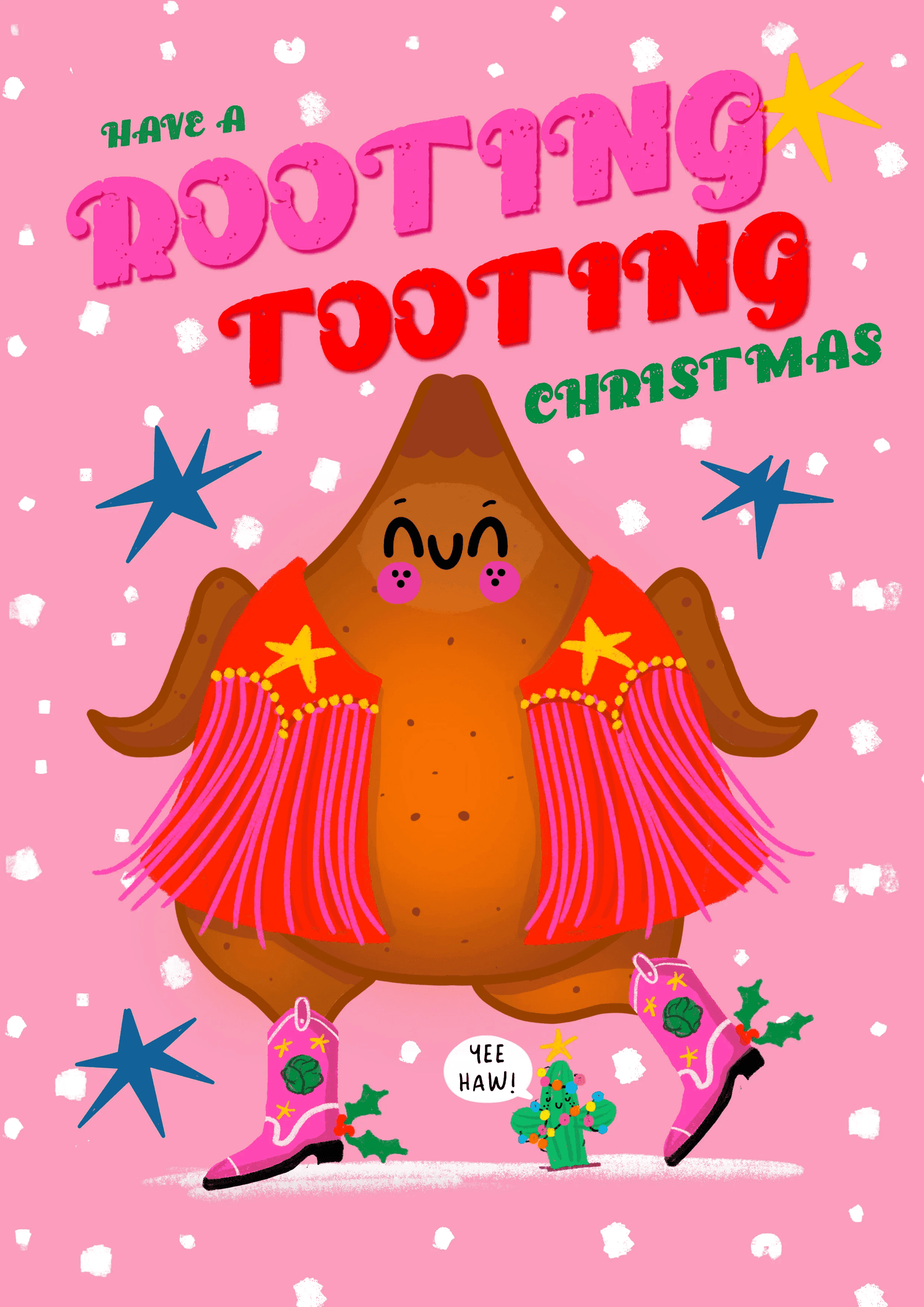 Rooting Tooting Christmas Card