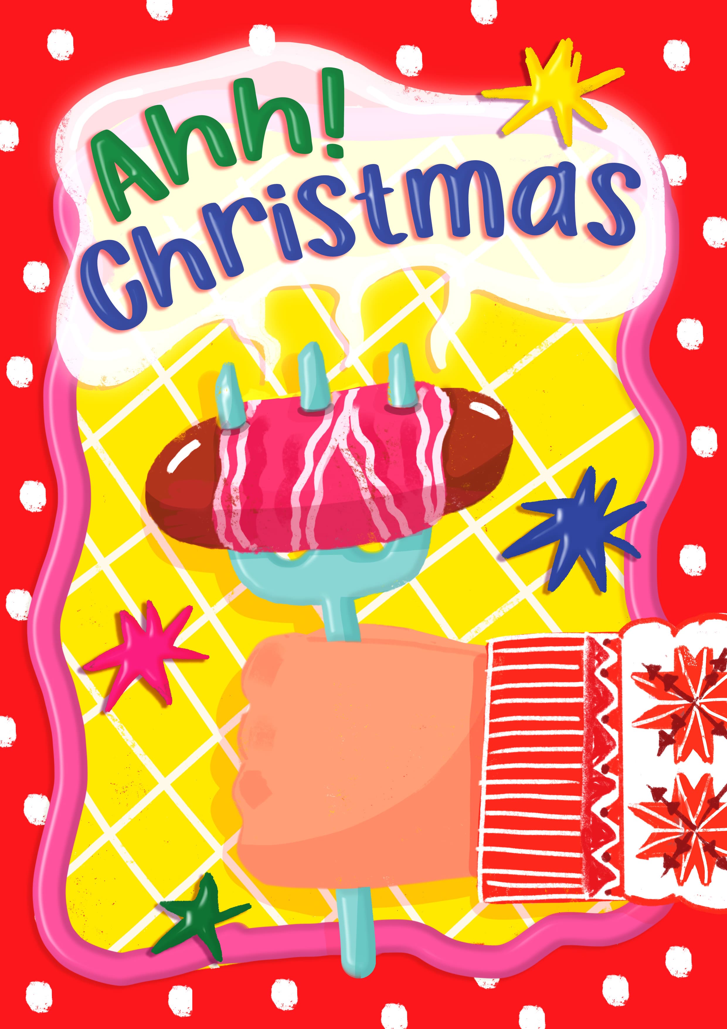 Ahh! Christmas Sausage Christmas Card