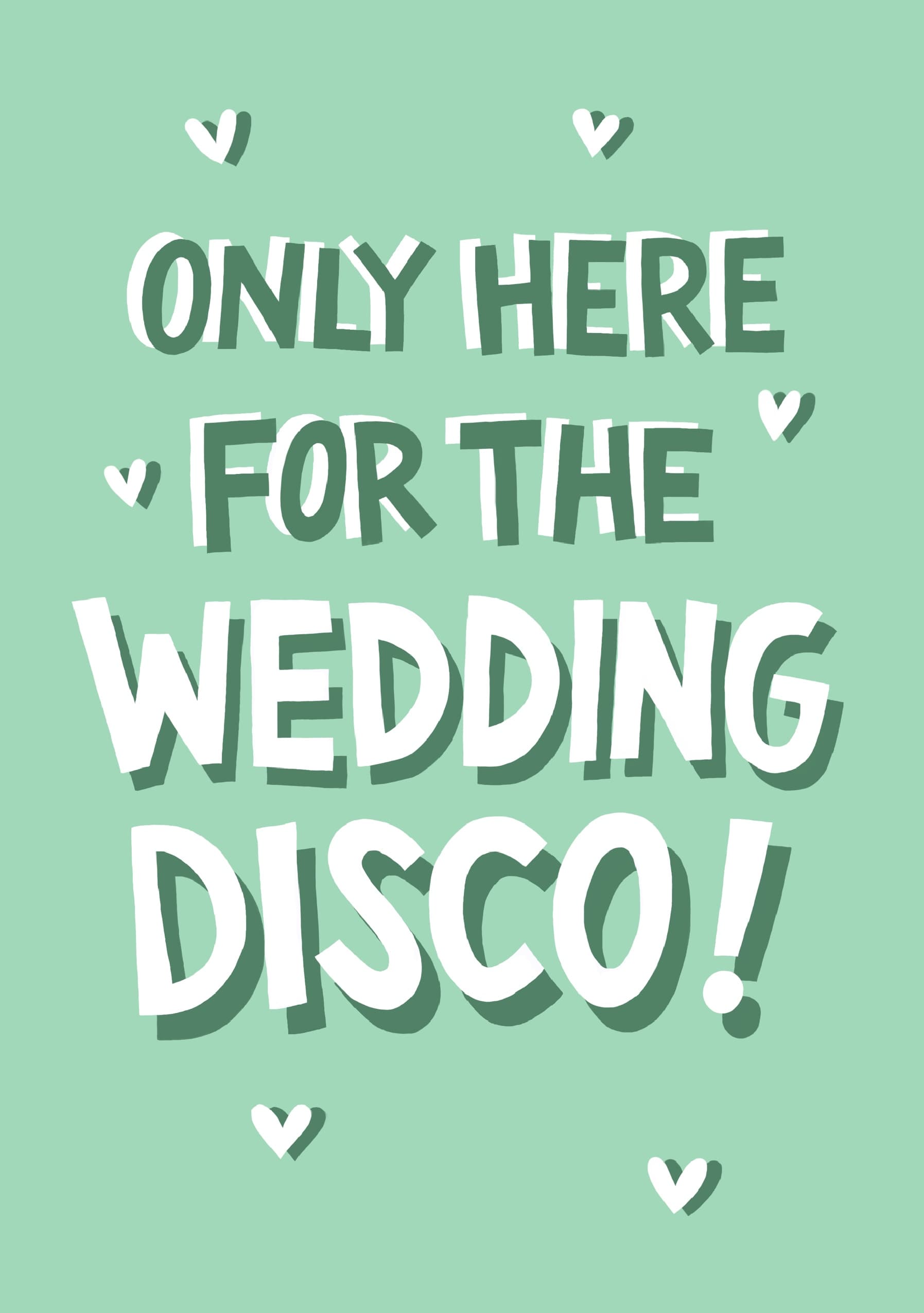 Wedding Disco Celebration Card