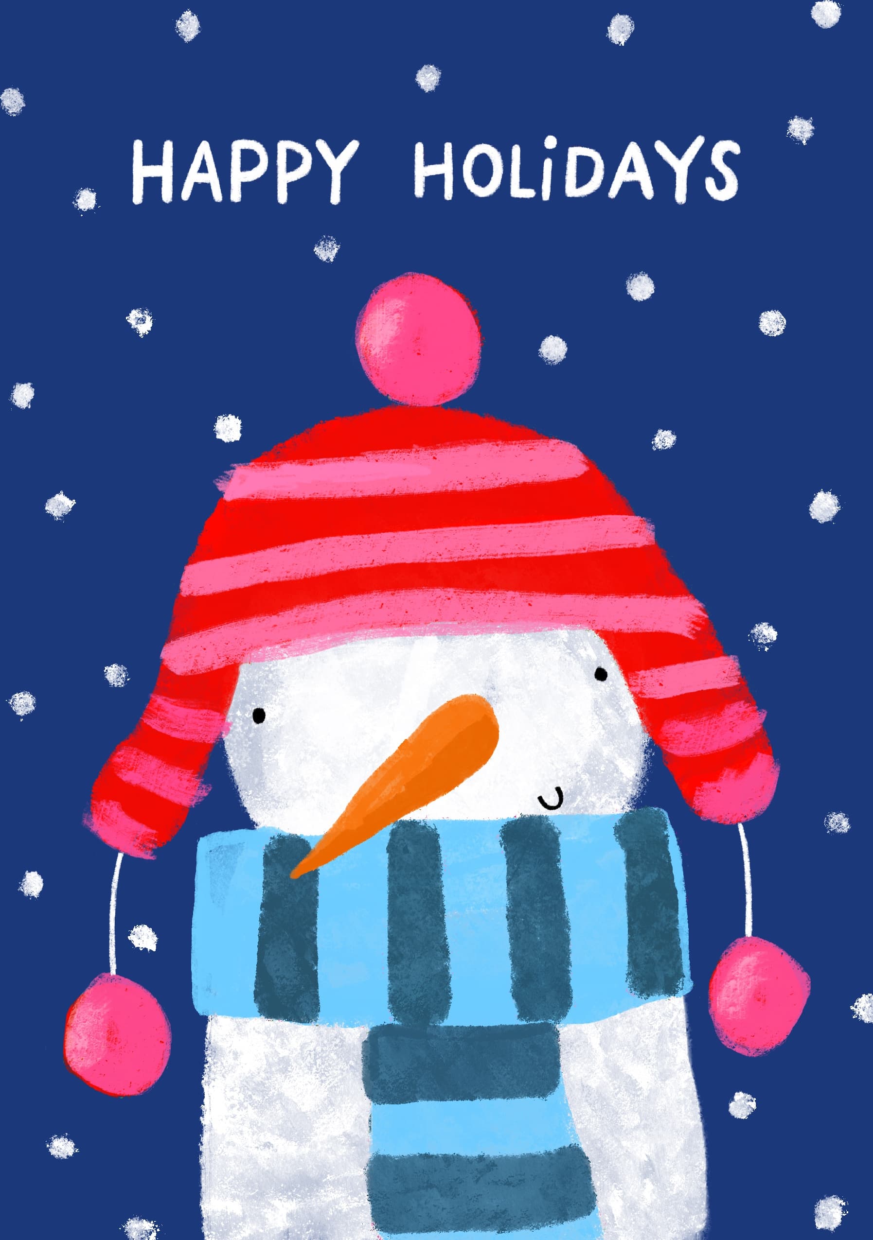 Happy Holidays Snowman
