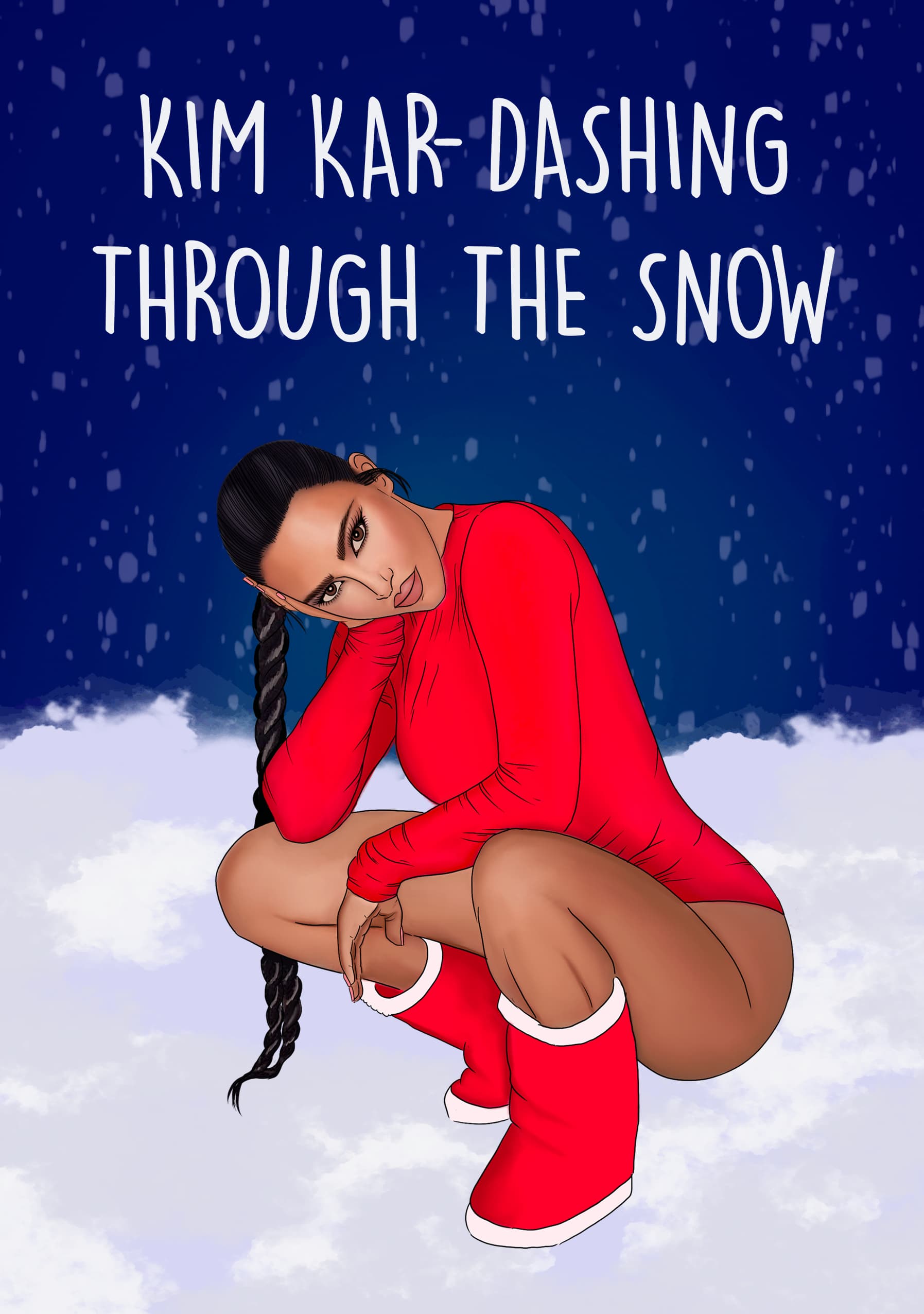 Kim Kar-Dashing Through the Snow