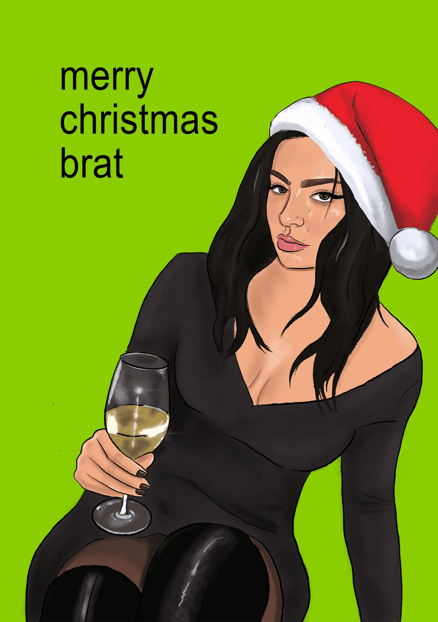 Merry Christmas Brat Card