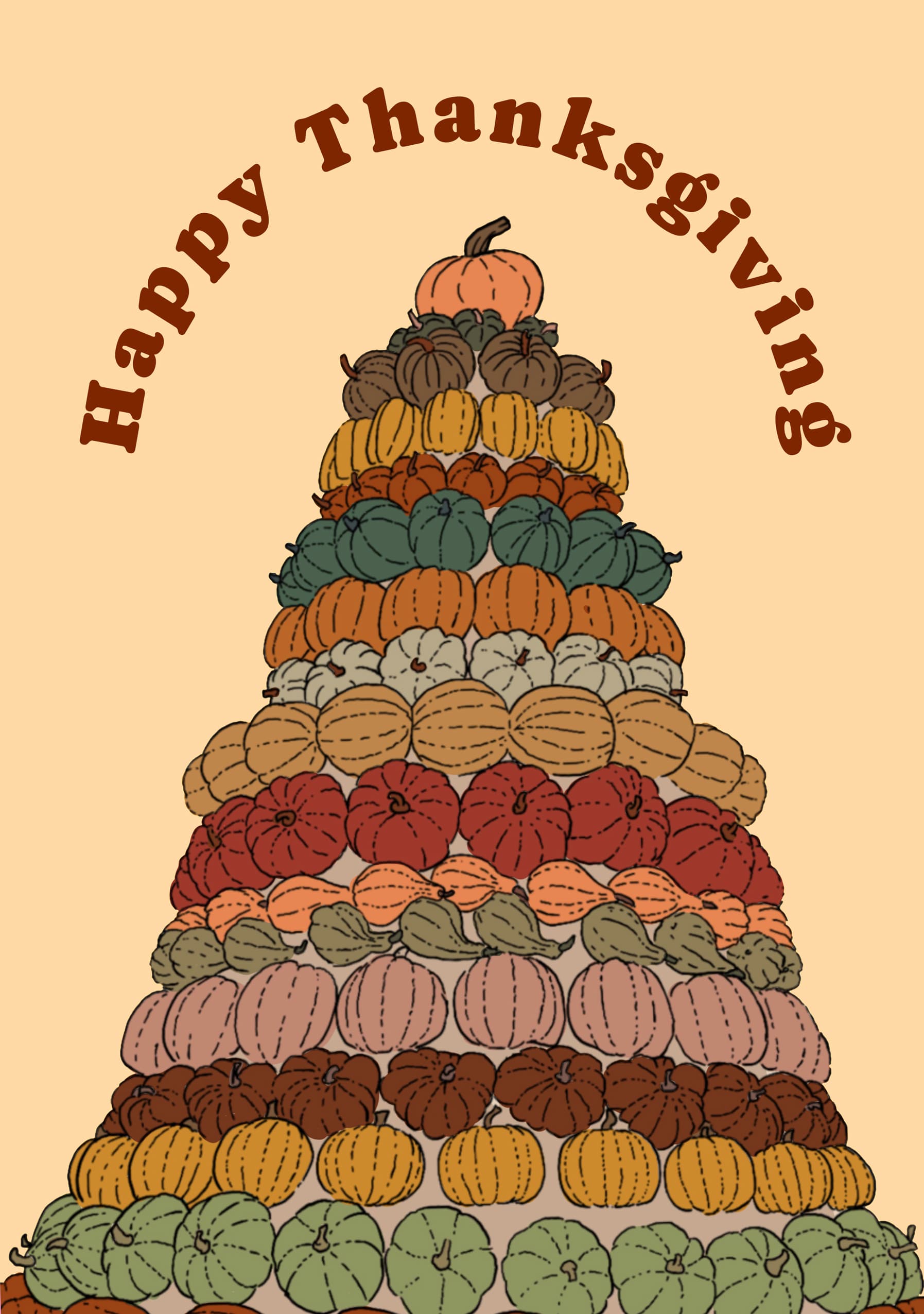 Pumpkin Pyramid Thanksgiving